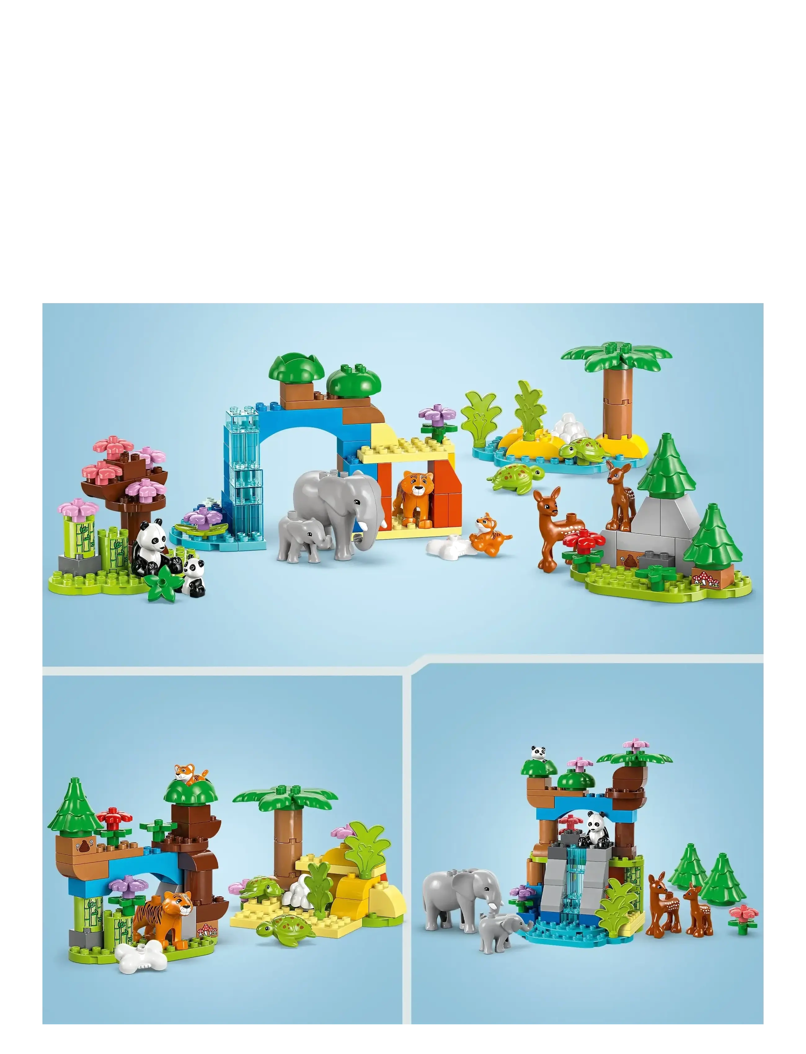 LEGO - Town 3 in 1 Wild Animal Families Set Learning Toy 10446 - lego duplo - multi - 3