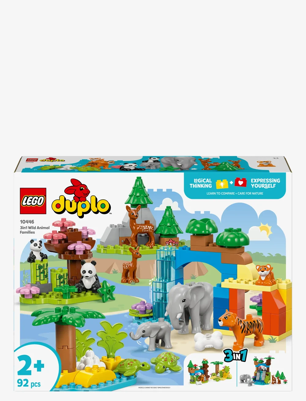 LEGO - Town 3 in 1 Wild Animal Families Set Learning Toy 10446 - lego duplo - multi - 5