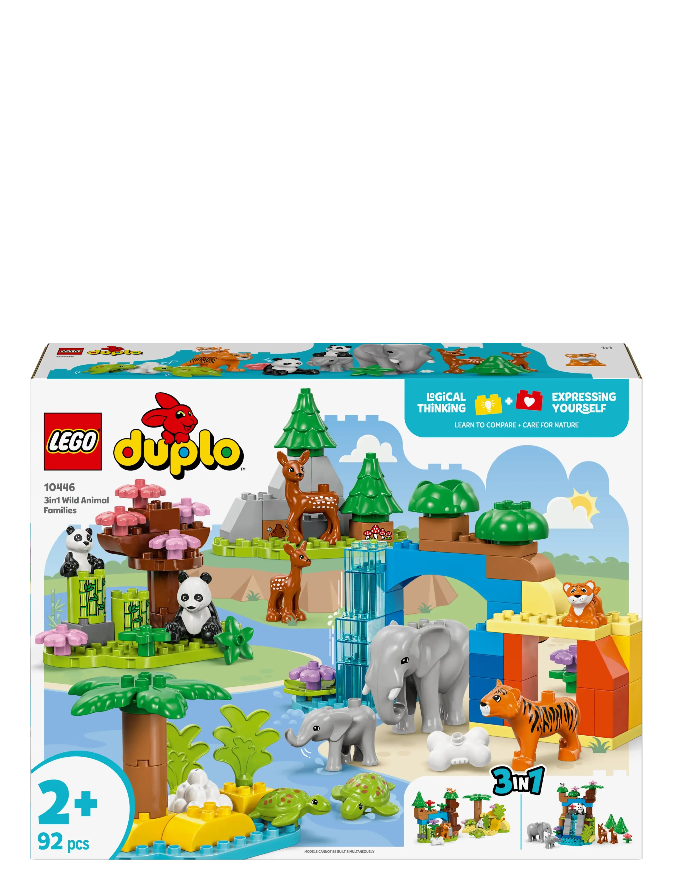 LEGO - Town 3 in 1 Wild Animal Families Set Learning Toy 10446 - lego duplo - multi - 5