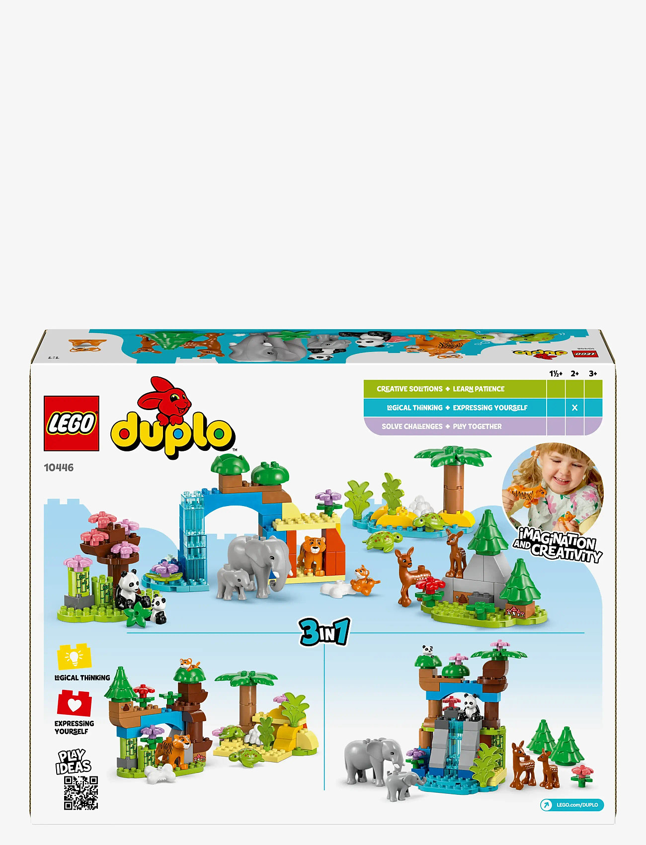 LEGO Town 3 In 1 Wild Animal Families Set Learning Toy 10446
