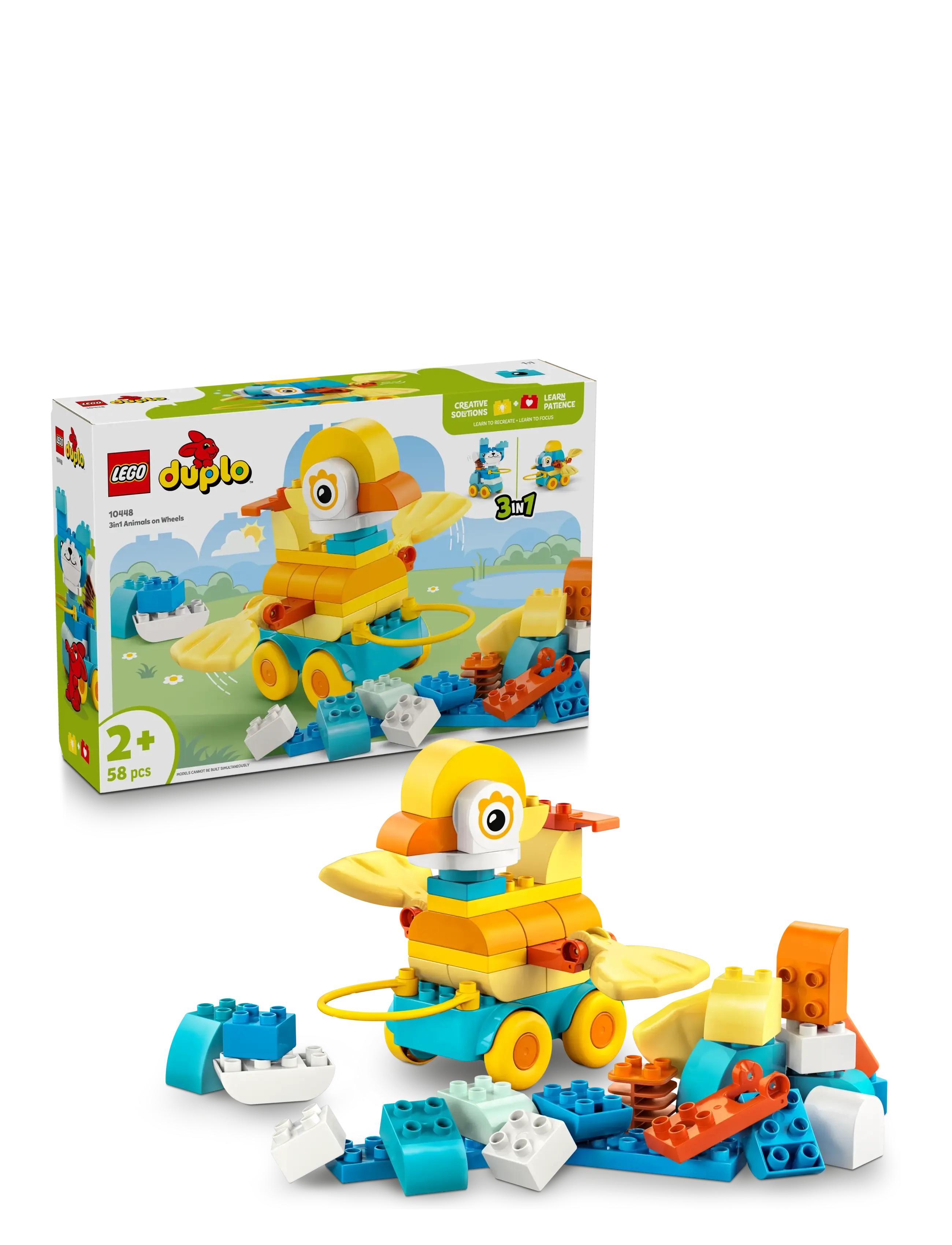 LEGO 3-I-1-Dyr På Hjul 10448 Patterned - One Size - Kinder