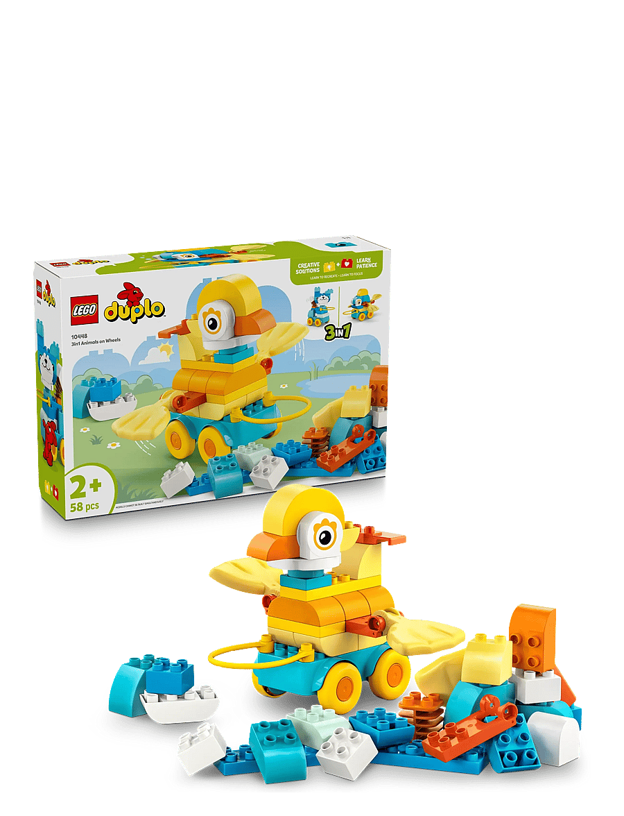 LEGO - Town 3 in 1 Animals on Wheels Building Toy for Imaginative Play 10448 - madalaimad hinnad - multi - 0