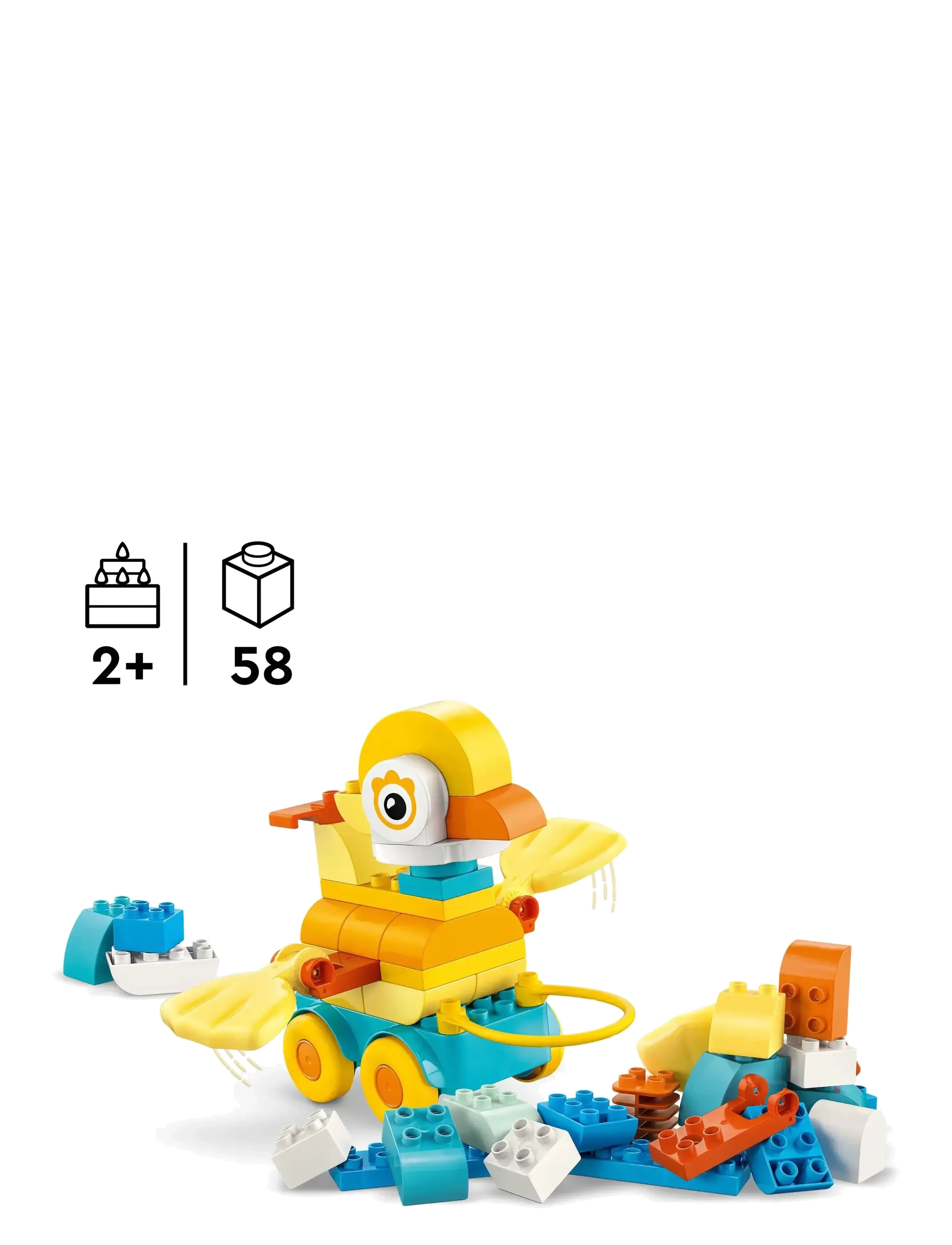 LEGO - Town 3 in 1 Animals on Wheels Building Toy for Imaginative Play 10448 - lego  duplo - multi - 1