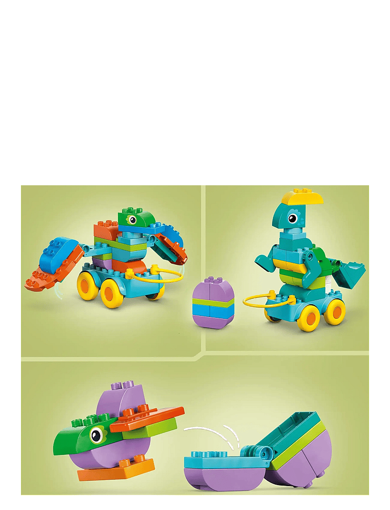 LEGO - Town 3 in 1 Dinosaurs on Wheels Learn-Through-Play Toddler Toy 10451 - lego duplo - multi - 3