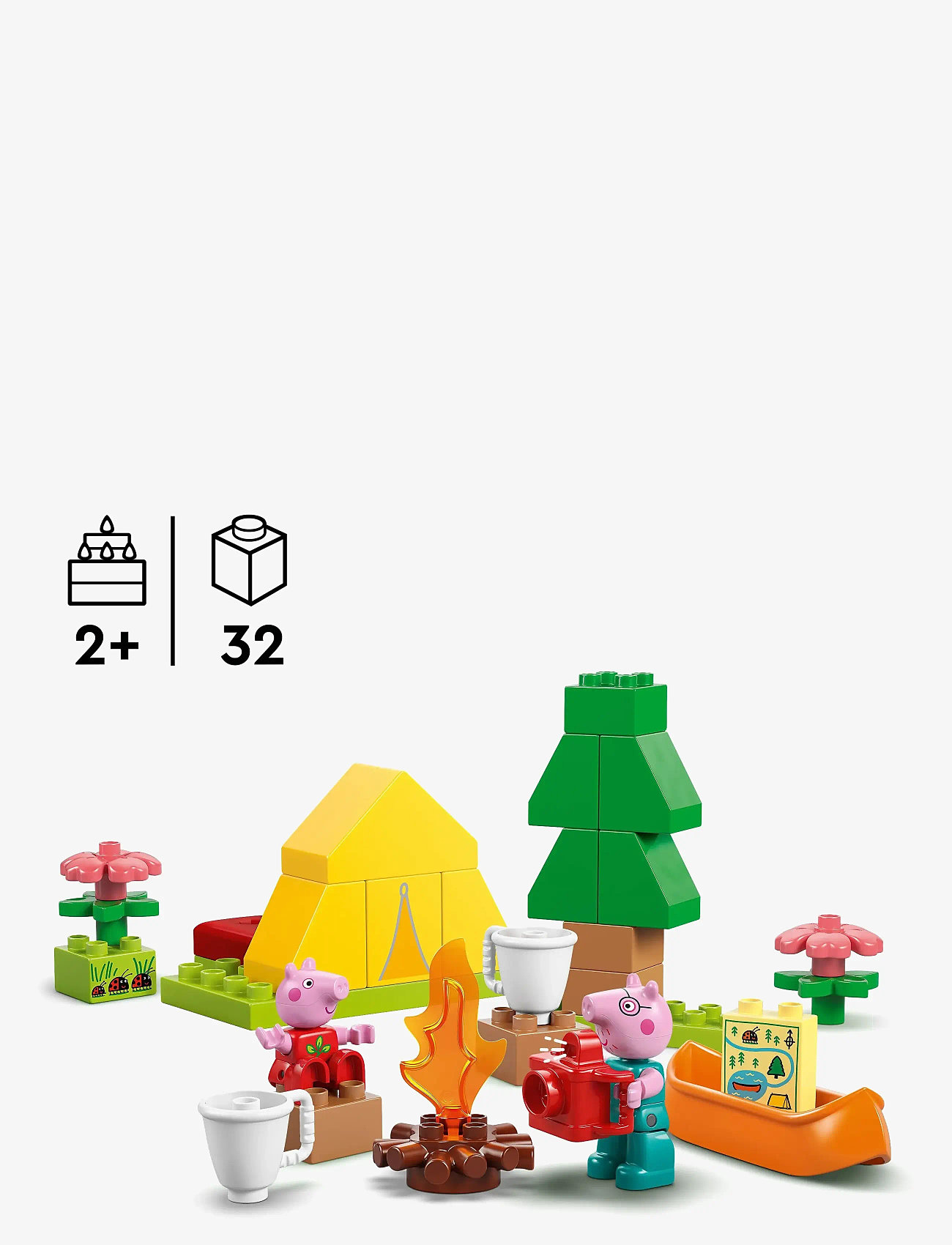 LEGO - Peppa Pig Camping Trip Building Playset with Canoe Toy 10452 - lego peppa pig - multi - 1