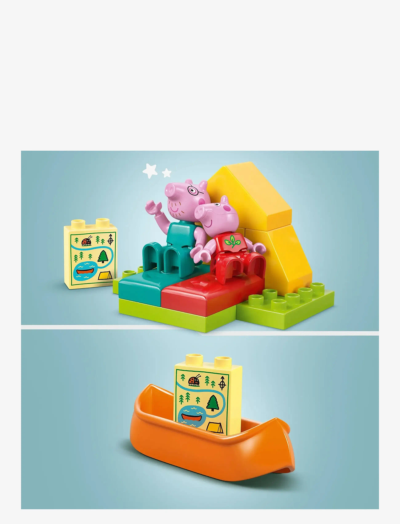 LEGO - Peppa Pig Camping Trip Building Playset with Canoe Toy 10452 - lego peppa pig - multi - 2