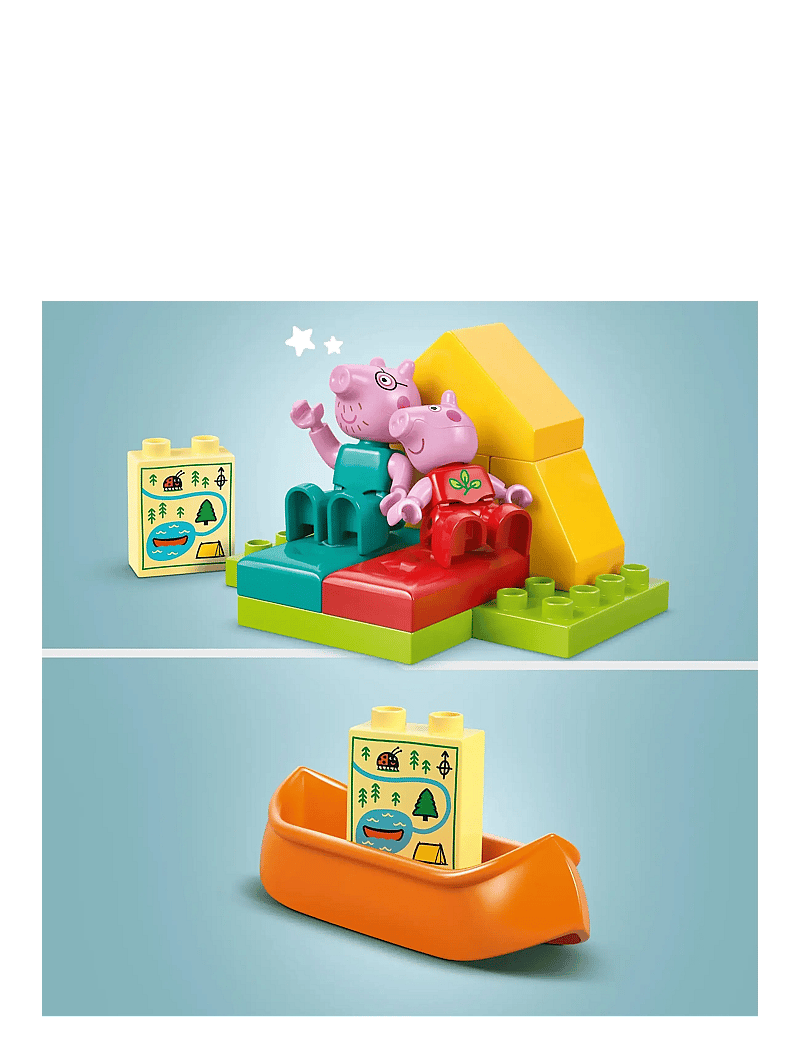 LEGO - Peppa Pig Camping Trip Building Playset with Canoe Toy 10452 - lego® duplo® - multi - 2