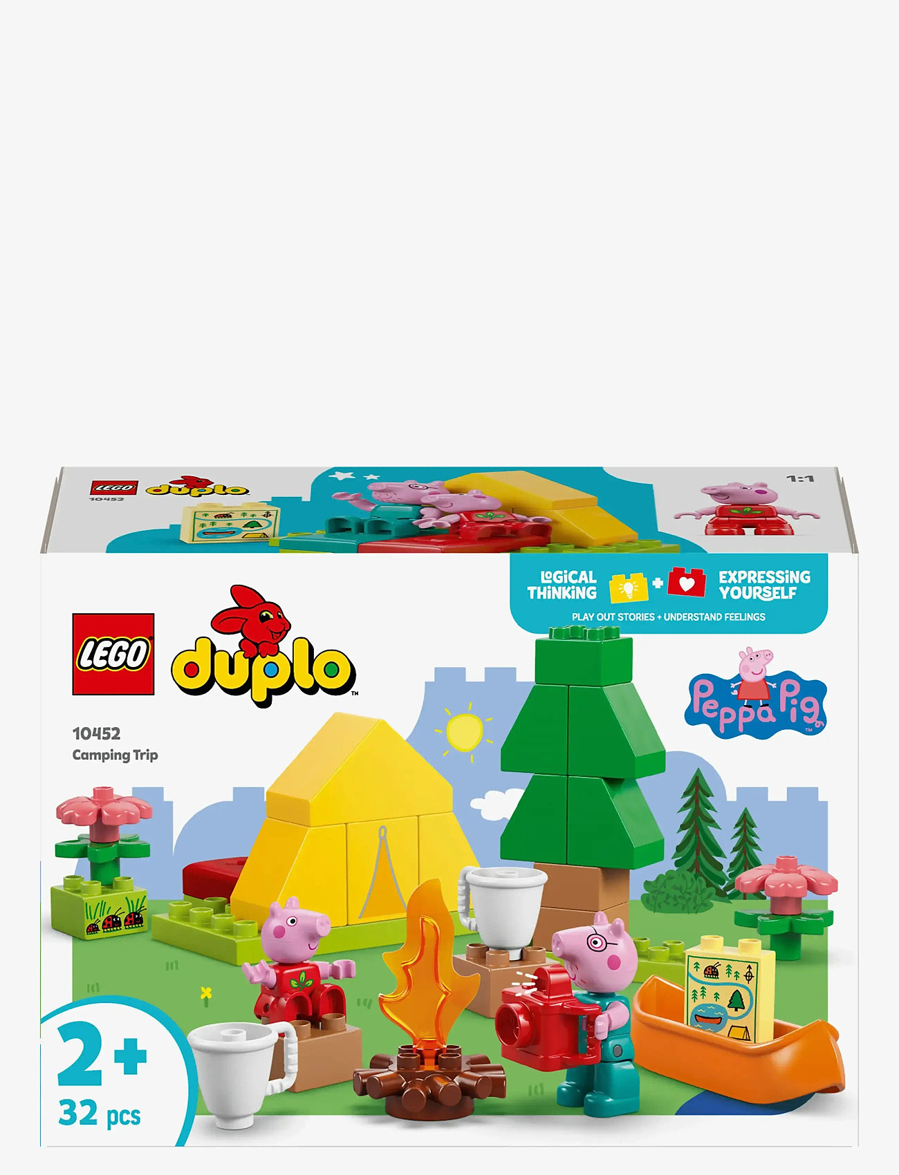 LEGO - Peppa Pig Camping Trip Building Playset with Canoe Toy 10452 - lego peppa pig - multi - 4