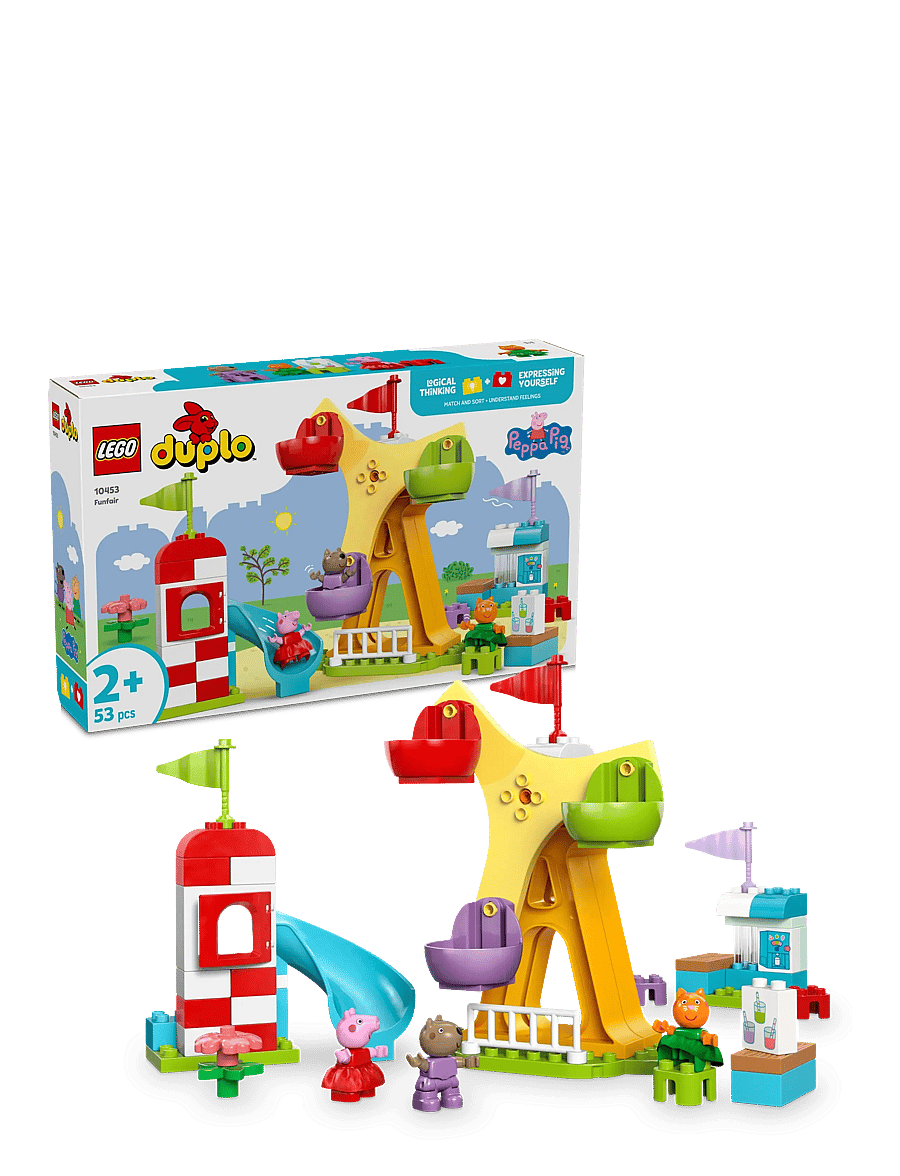 LEGO - Peppa Pig Funfair Pretend-Play Amusement Park Toddler Toy 10453 - lego® duplo® - multi - 0