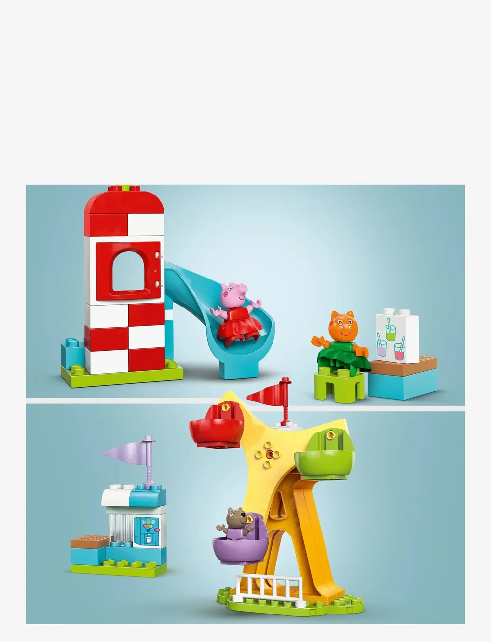 LEGO - Peppa Pig Funfair Pretend-Play Amusement Park Toddler Toy 10453 - lego peppa wutz - multi - 2