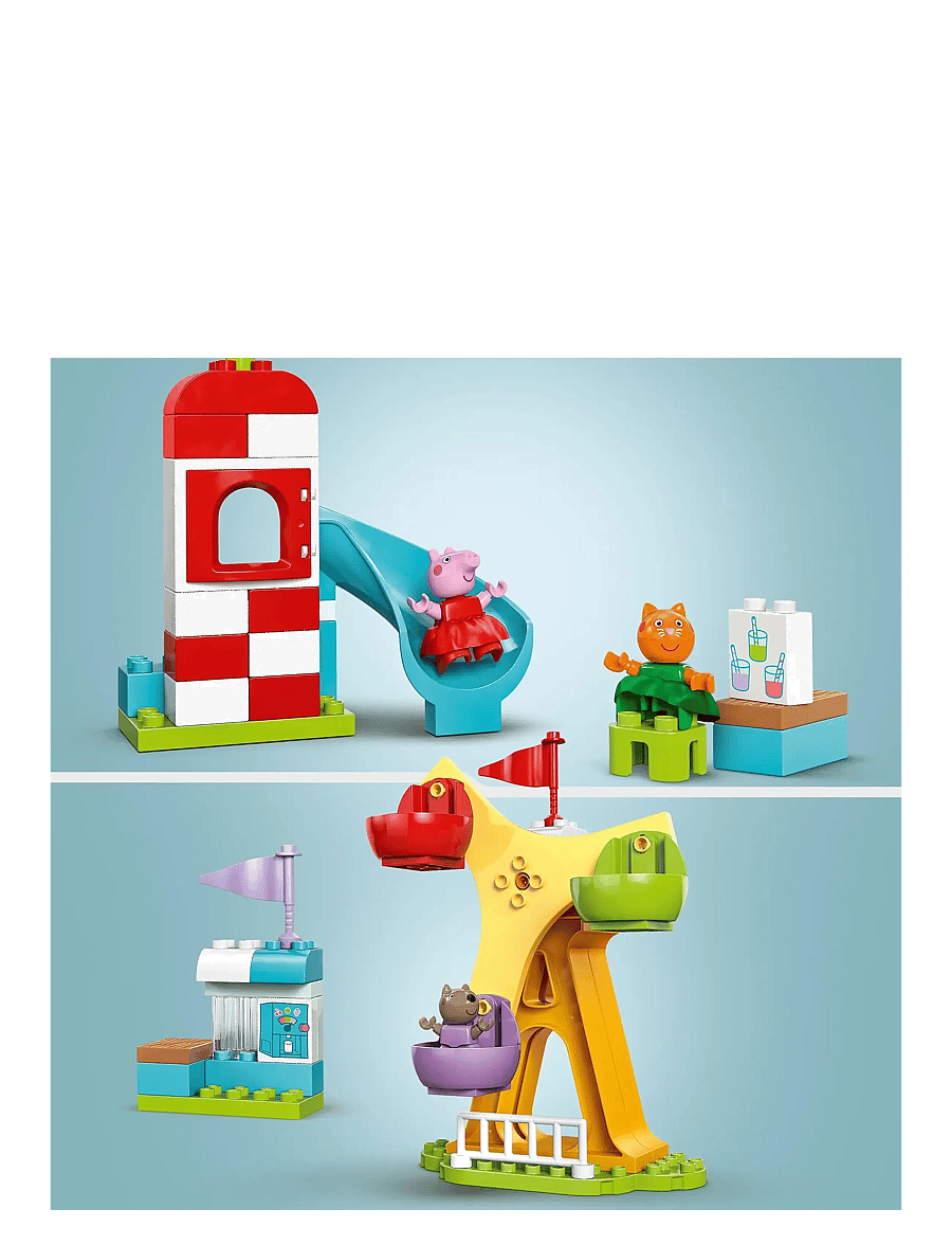 LEGO - Peppa Pig Funfair Pretend-Play Amusement Park Toddler Toy 10453 - lego® duplo® - multi - 2