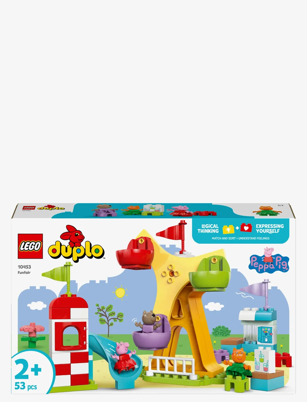 LEGO - Peppa Pig Funfair Pretend-Play Amusement Park Toddler Toy 10453 - lego peppa wutz - multi - 4