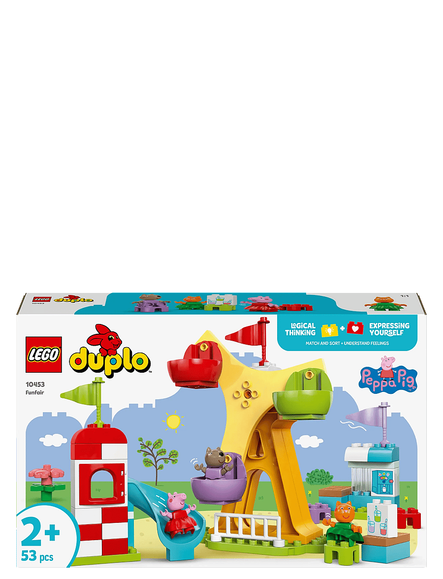 LEGO - Peppa Pig Funfair Pretend-Play Amusement Park Toddler Toy 10453 - lego® duplo® - multi - 4