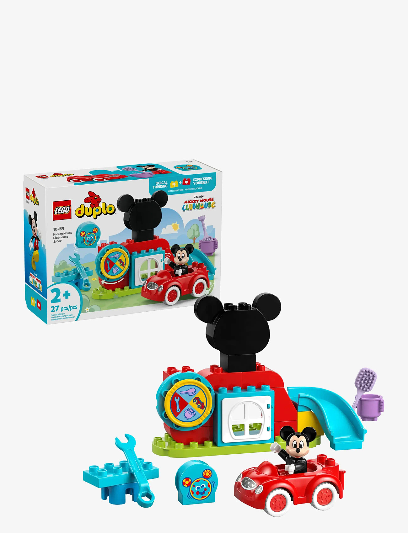 LEGO - Mickeys klubhus og bil - lego duplo - multi - 0