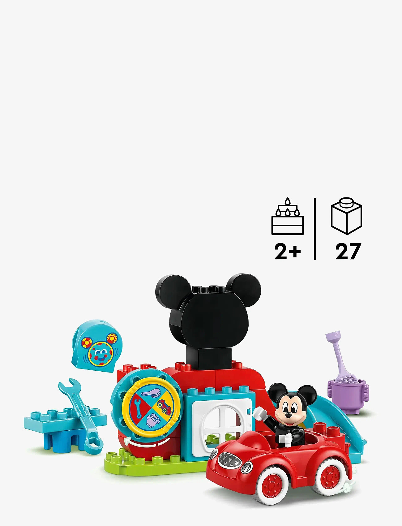 LEGO - Mickeys klubhus og bil - lego duplo - multi - 1