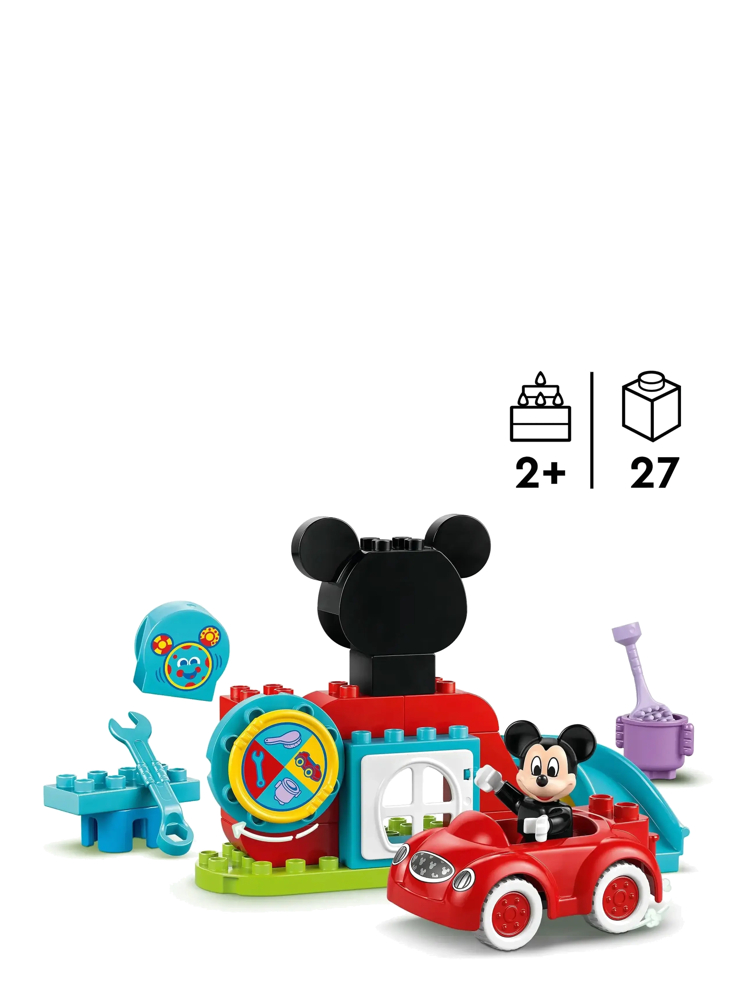 LEGO - Mickeys klubhus og bil - lego duplo - multi - 1