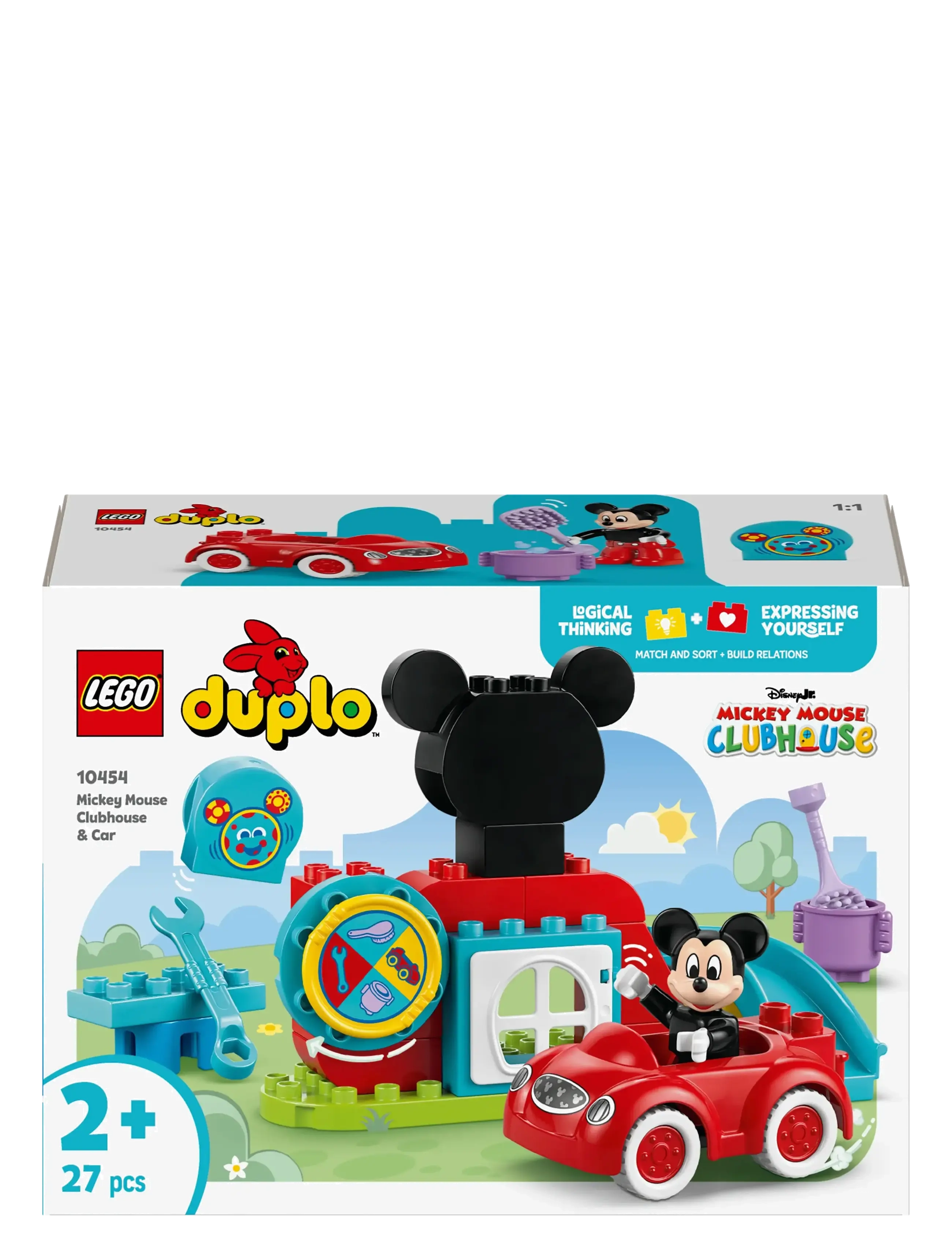 LEGO - Mickeys klubhus og bil - lego duplo - multi - 3