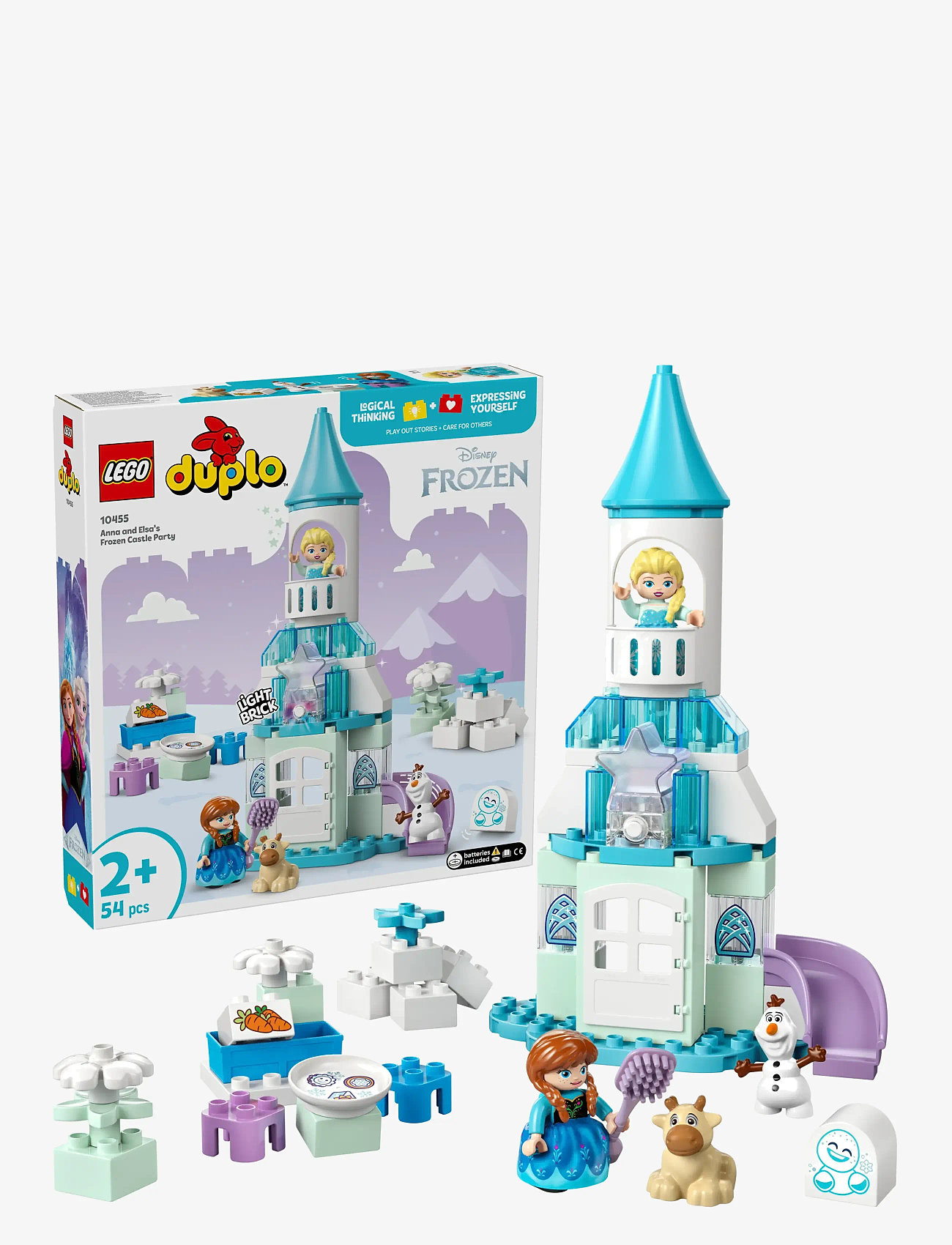 LEGO Duplo® │ Disney Anna And Elsa’s Frozen Castle Party Buildable Toddler  Toy 10455 (LGO10455)