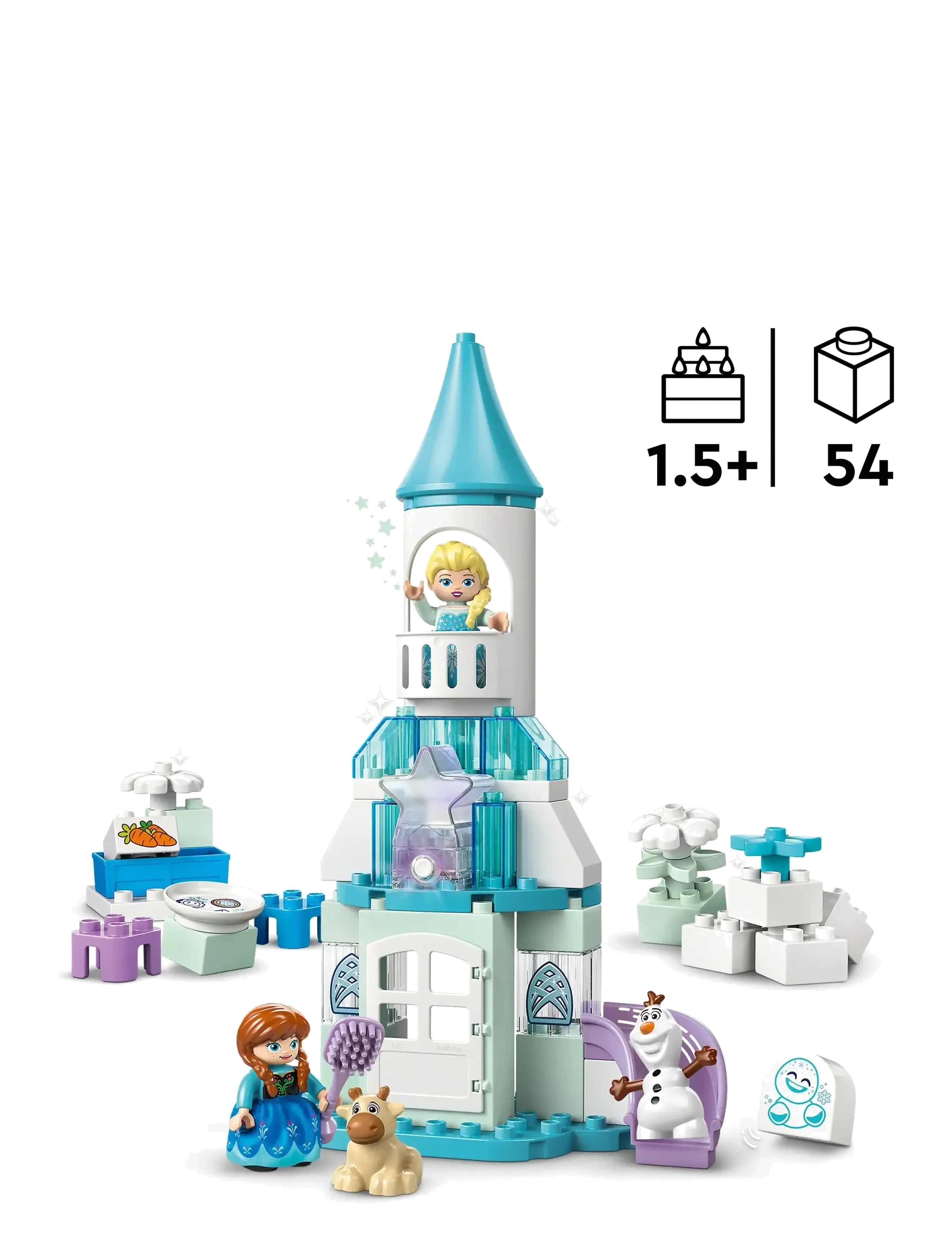 LEGO - DUPLO® │ Disney Anna and Elsa’s Frozen Castle Party Buildable Toddler Toy 10455 - lego duplo - multi - 1