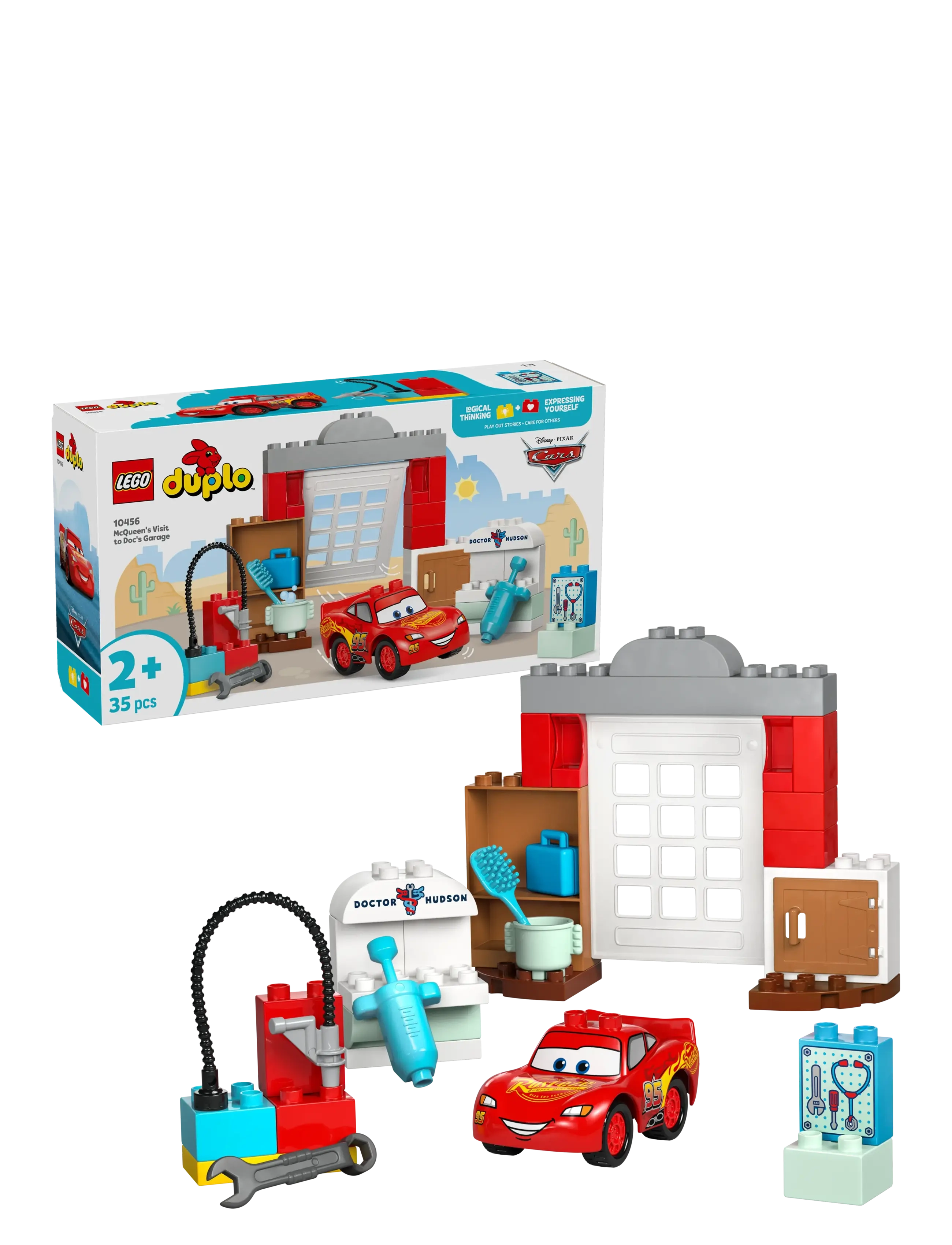 LEGO Lynet Mcqueens Besøg I Docs Værksted 10456 Patterned - One Size - Kinder