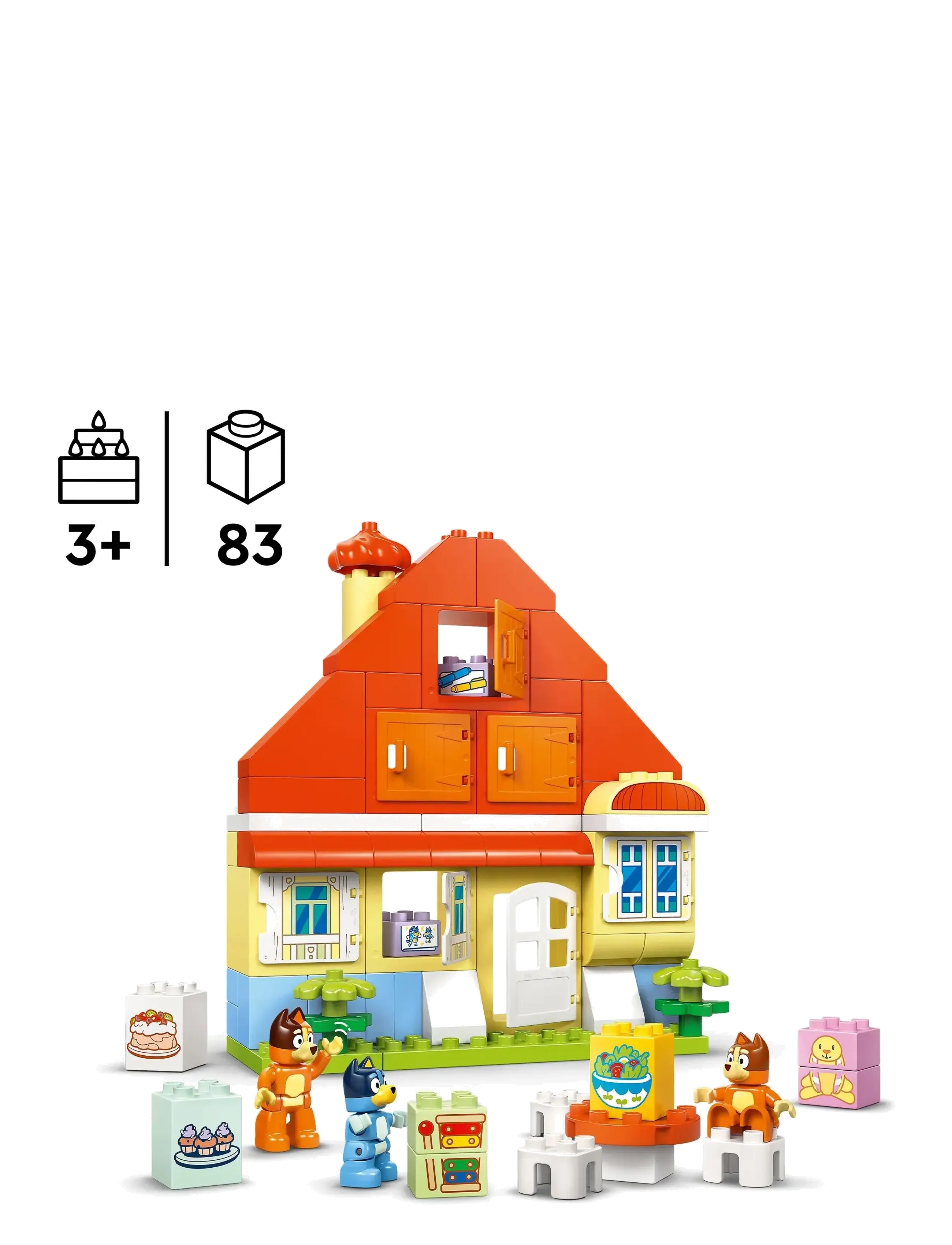 LEGO - Bluey: Bluey’s Family House with Memory Game Interactive Toy 10459 - lego duplo - multi - 1