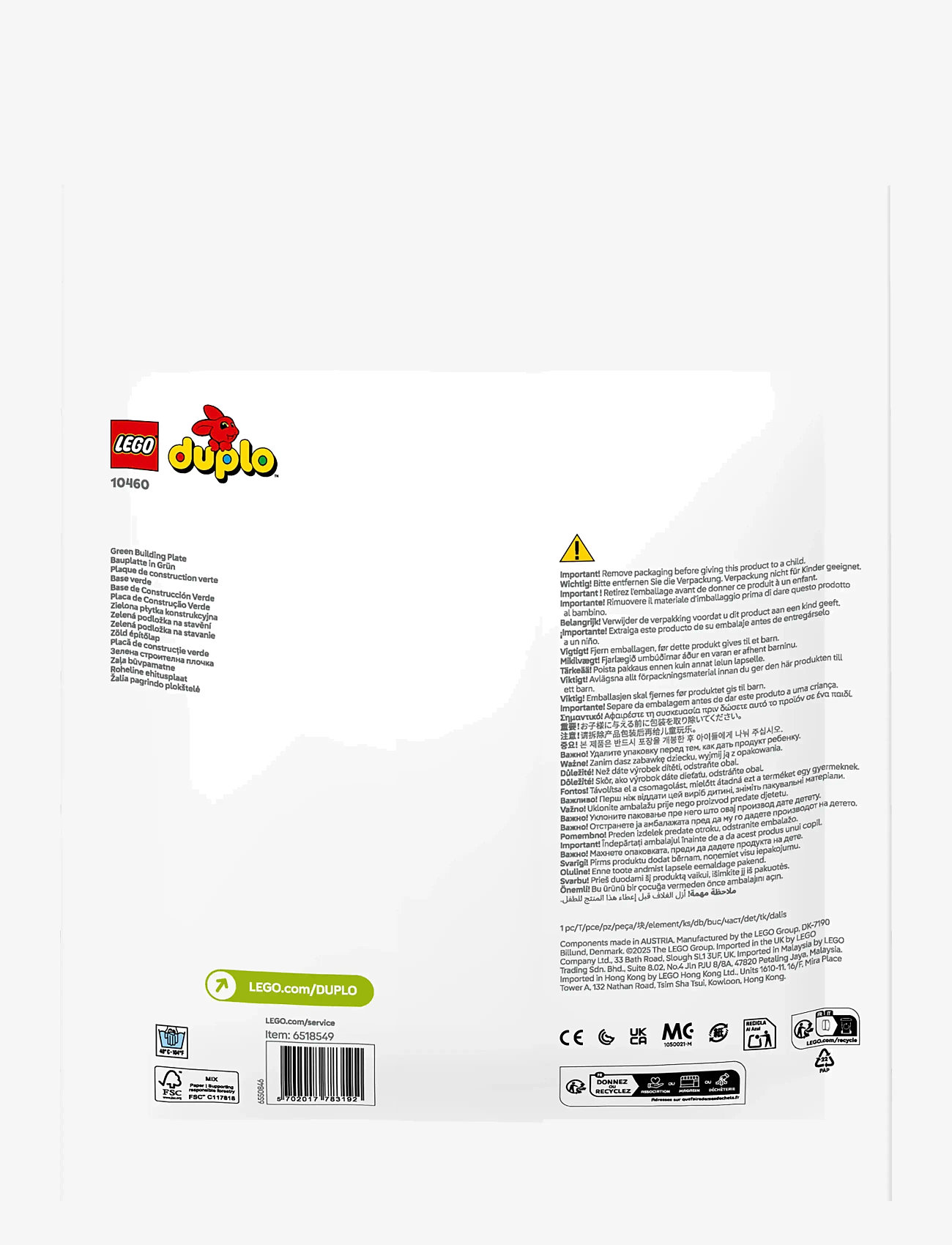 LEGO - Grön byggplatta 10460 - multi - 4