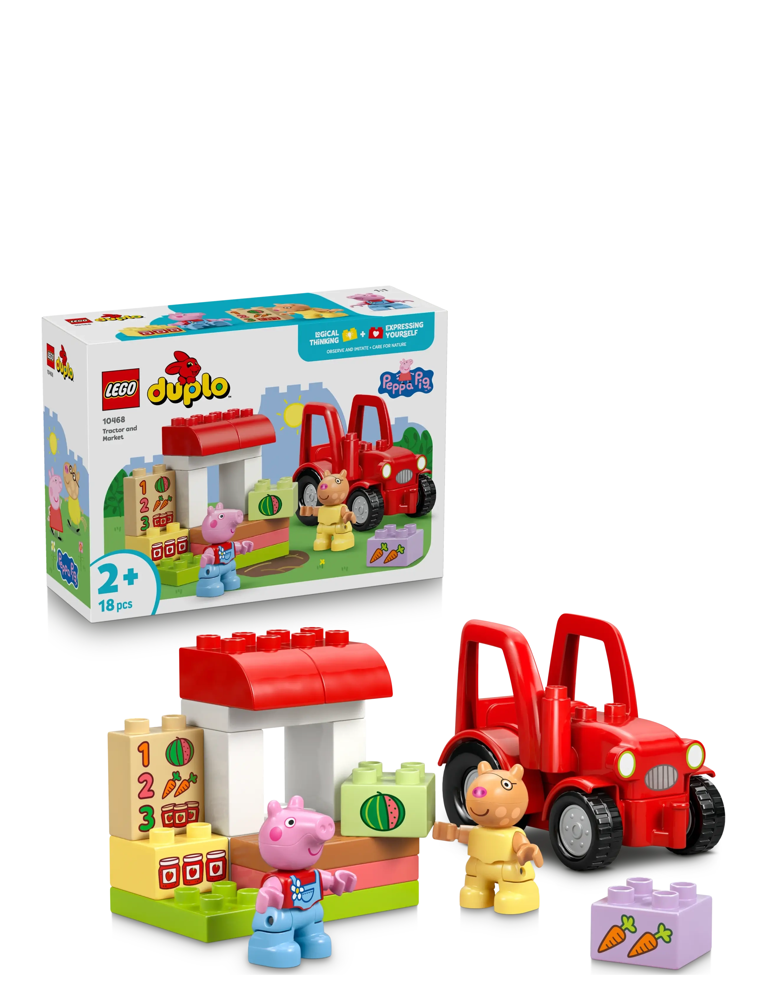 LEGO Traktor Og Marked 10468, One Size, Lego Spielzeug, Mehrfarbig/gemustert - duplo, Kinder