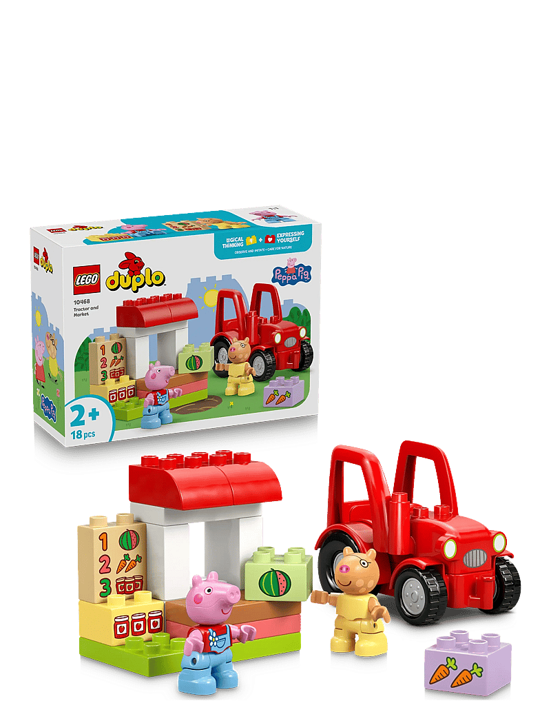 LEGO - Peppa Pig Tractor and Market Building Toy 10468 - lego põrsas peppa - multi - 0