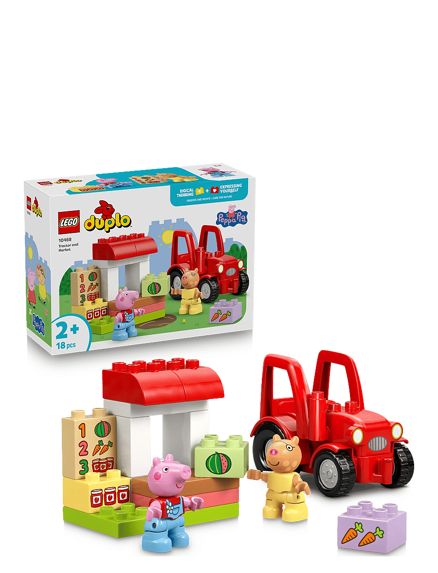LEGO - Peppa Pig Tractor and Market Building Toy 10468 - lego peppa wutz - multi - 0