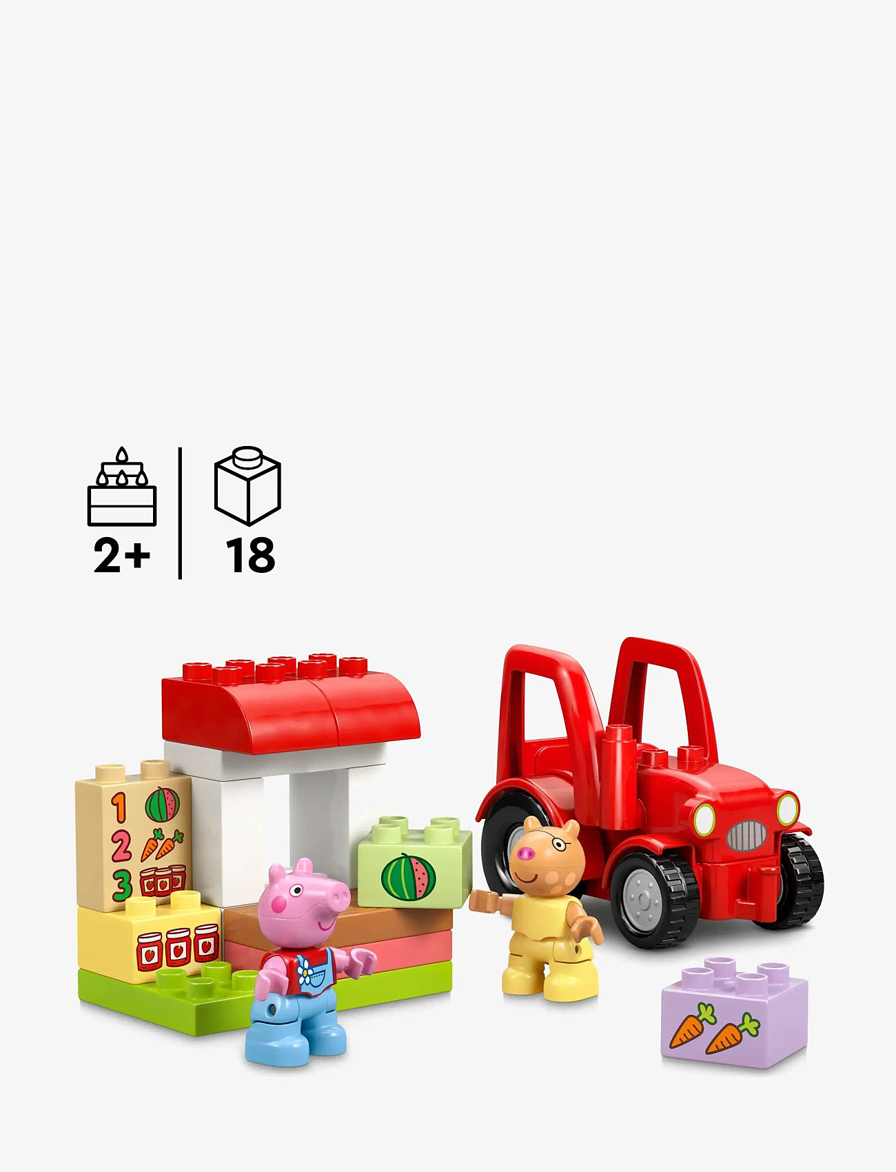 LEGO - Tractor and Market 10468 - lego põrsas peppa - multi - 1