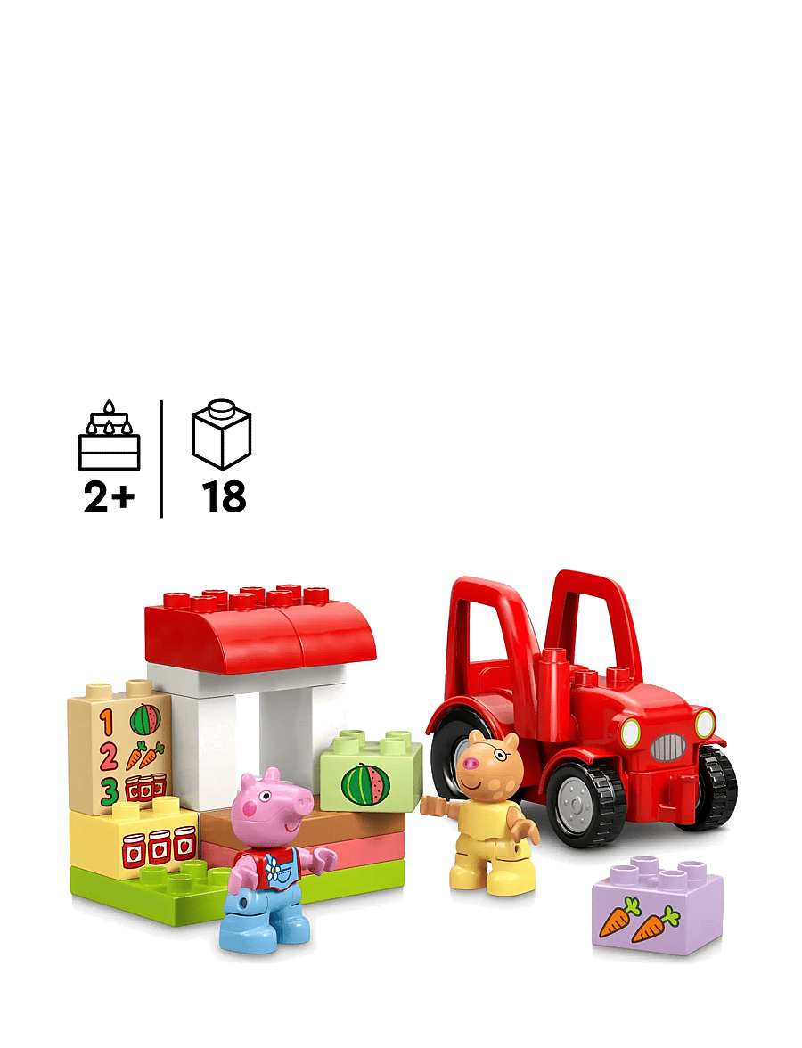 LEGO - Peppa Pig Tractor and Market Building Toy 10468 - lego peppa wutz - multi - 1