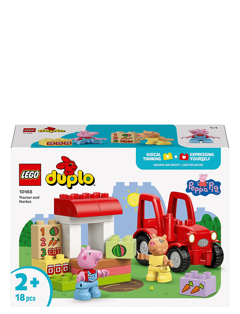 LEGO - Peppa Pig Tractor and Market Building Toy 10468 - lego põrsas peppa - multi - 5
