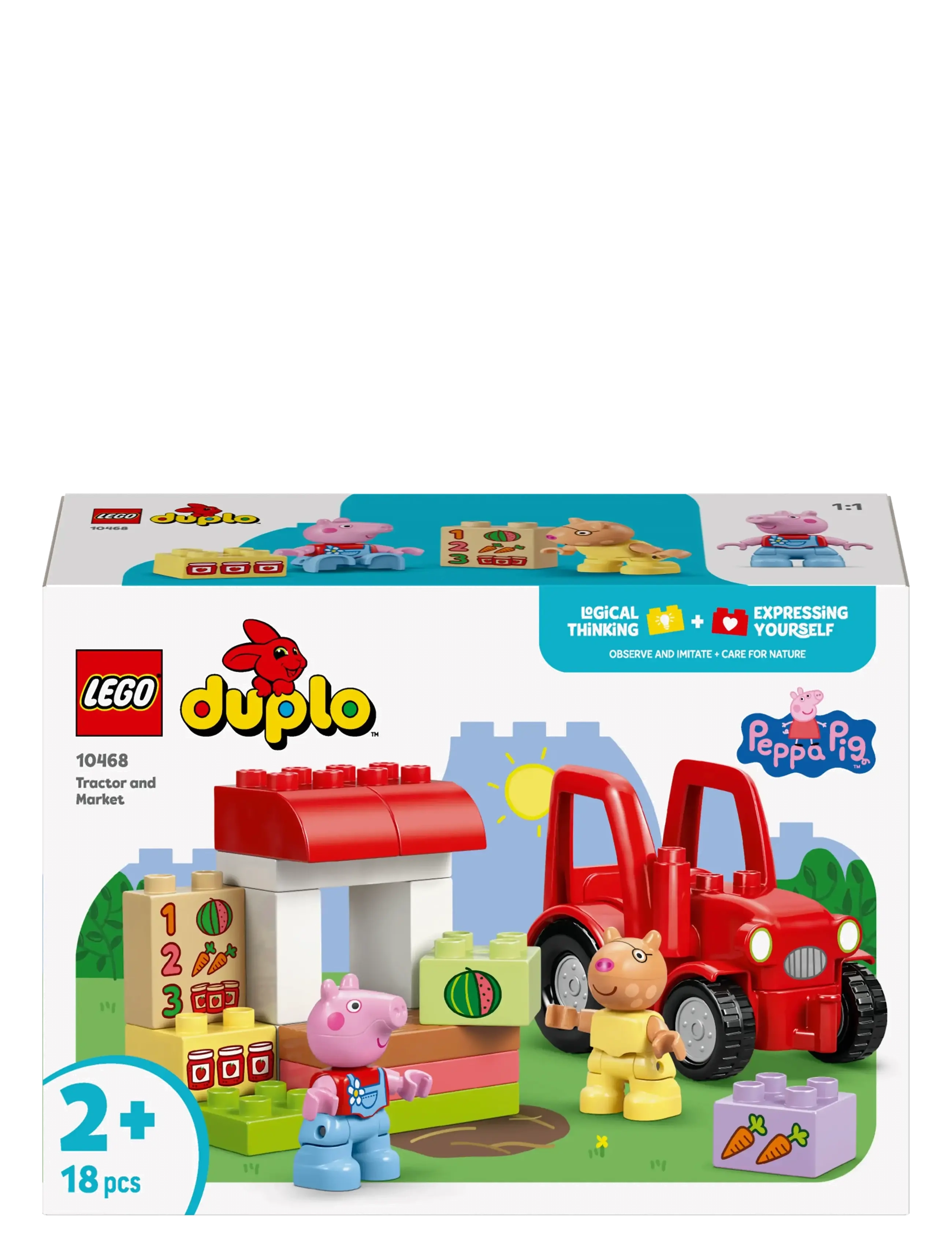 LEGO - Peppa Pig Tractor and Market Building Toy 10468 - lego peppa wutz - multi - 5