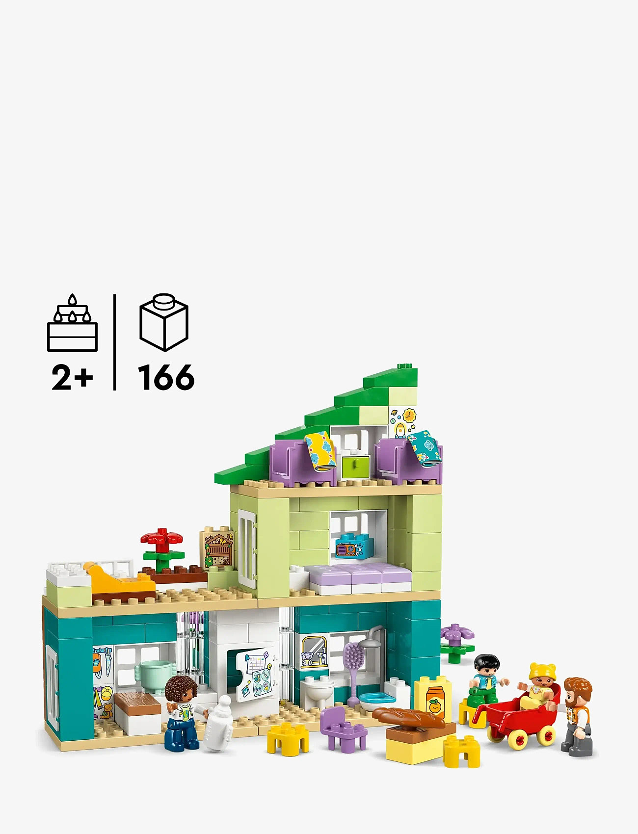 LEGO - Town 3 in 1 Modern Family House with Figures 10470 - lego duplo - multi - 1