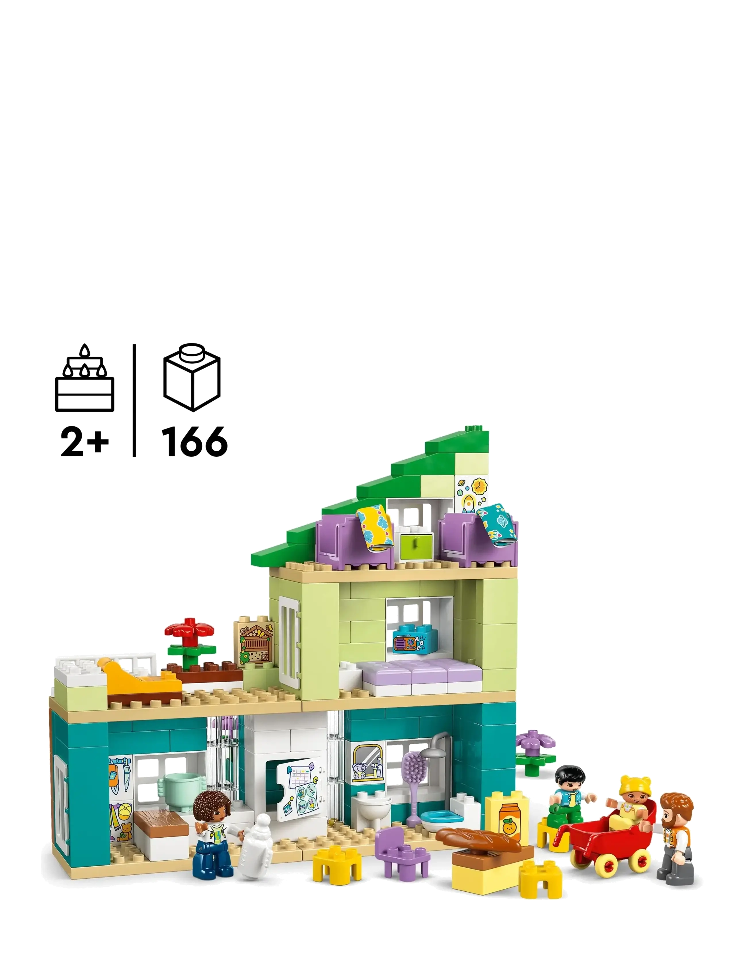 LEGO - Town 3 in 1 Modern Family House with Figures 10470 - lego duplo - multi - 1