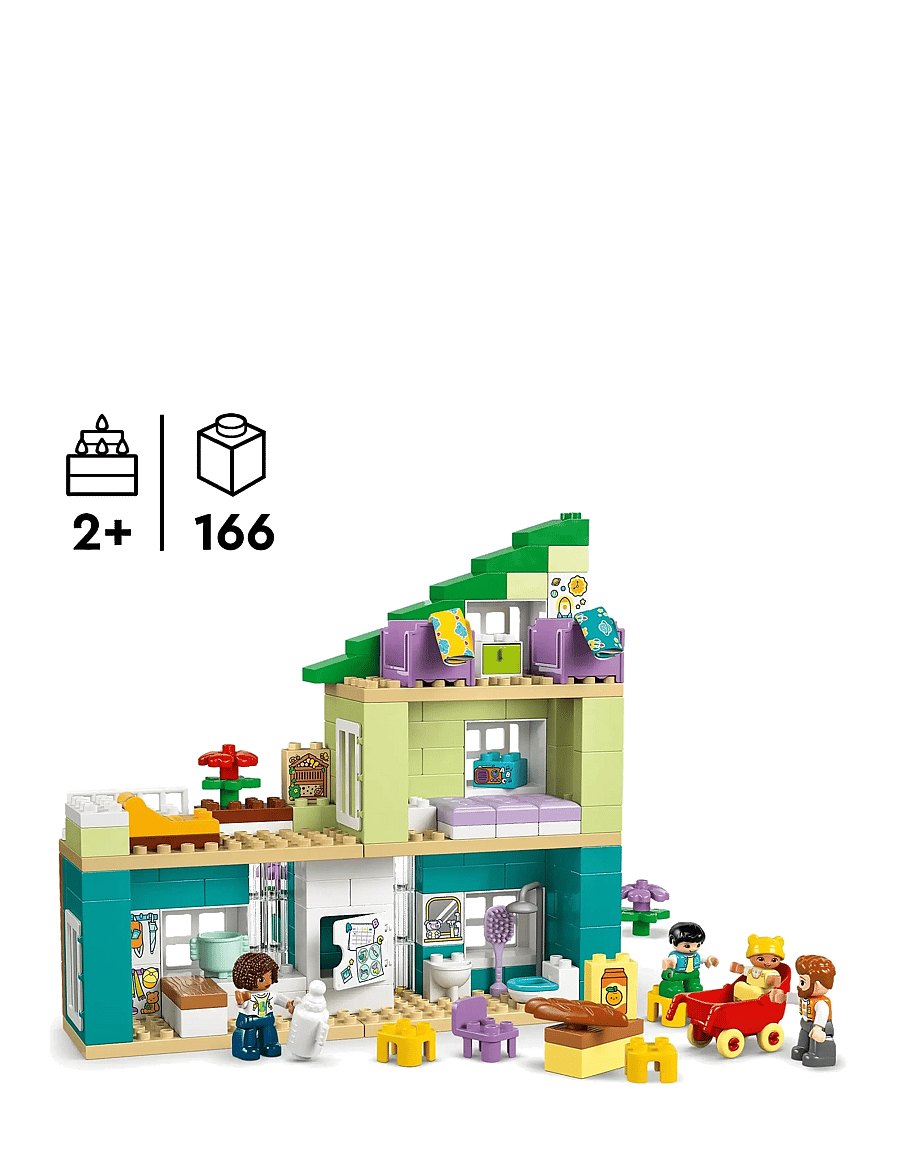 LEGO - Town 3 in 1 Modern Family House with Figures 10470 - lego duplo - multi - 1