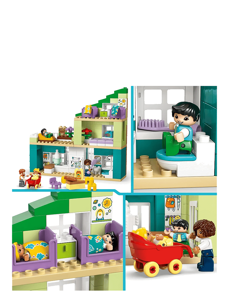 LEGO - Town 3 in 1 Modern Family House with Figures 10470 - lego duplo - multi - 3