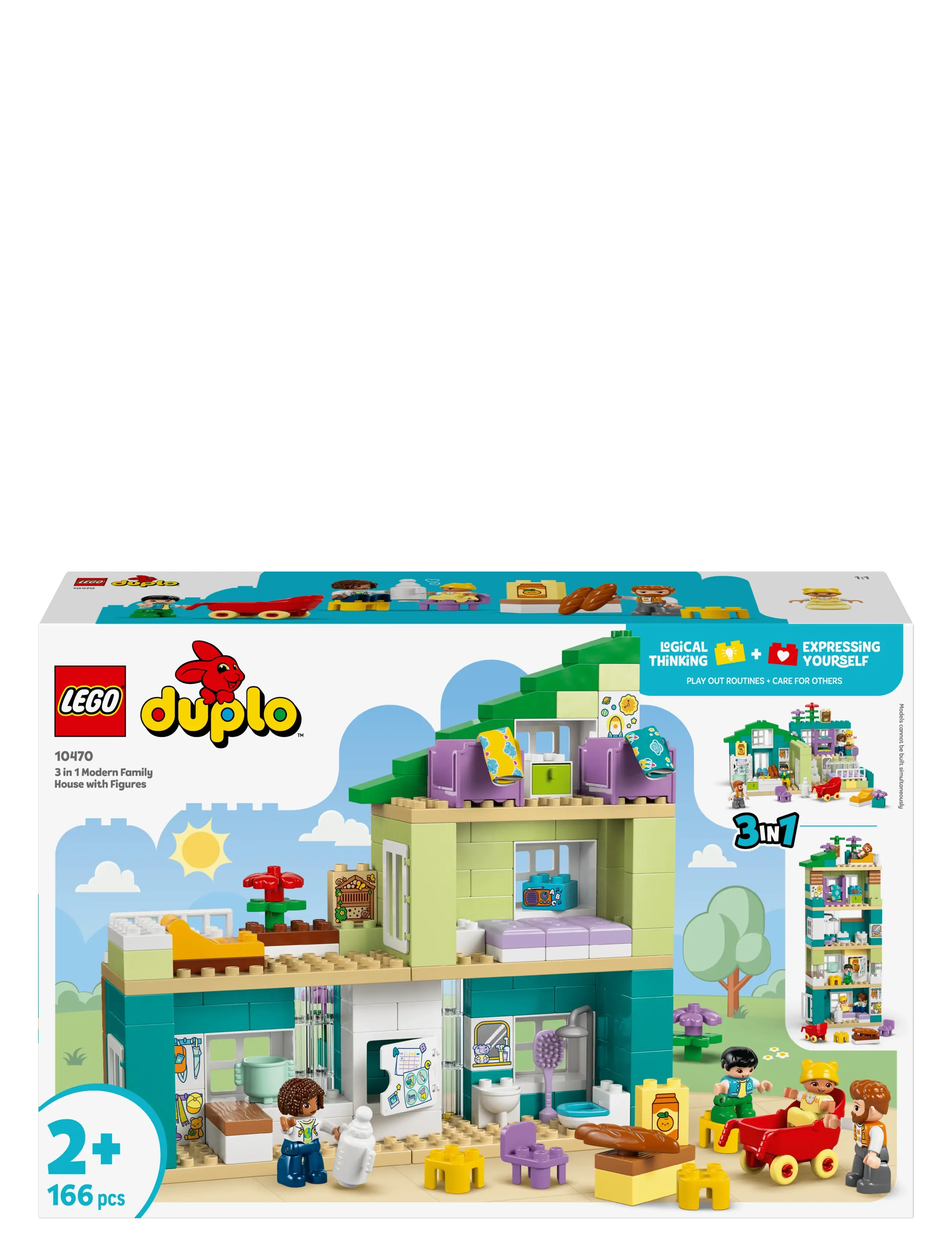 LEGO - Town 3 in 1 Modern Family House with Figures 10470 - lego duplo - multi - 5