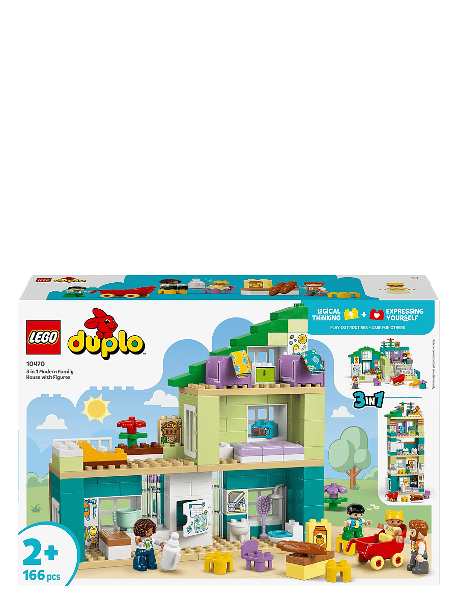 LEGO - Town 3 in 1 Modern Family House with Figures 10470 - lego duplo - multi - 5