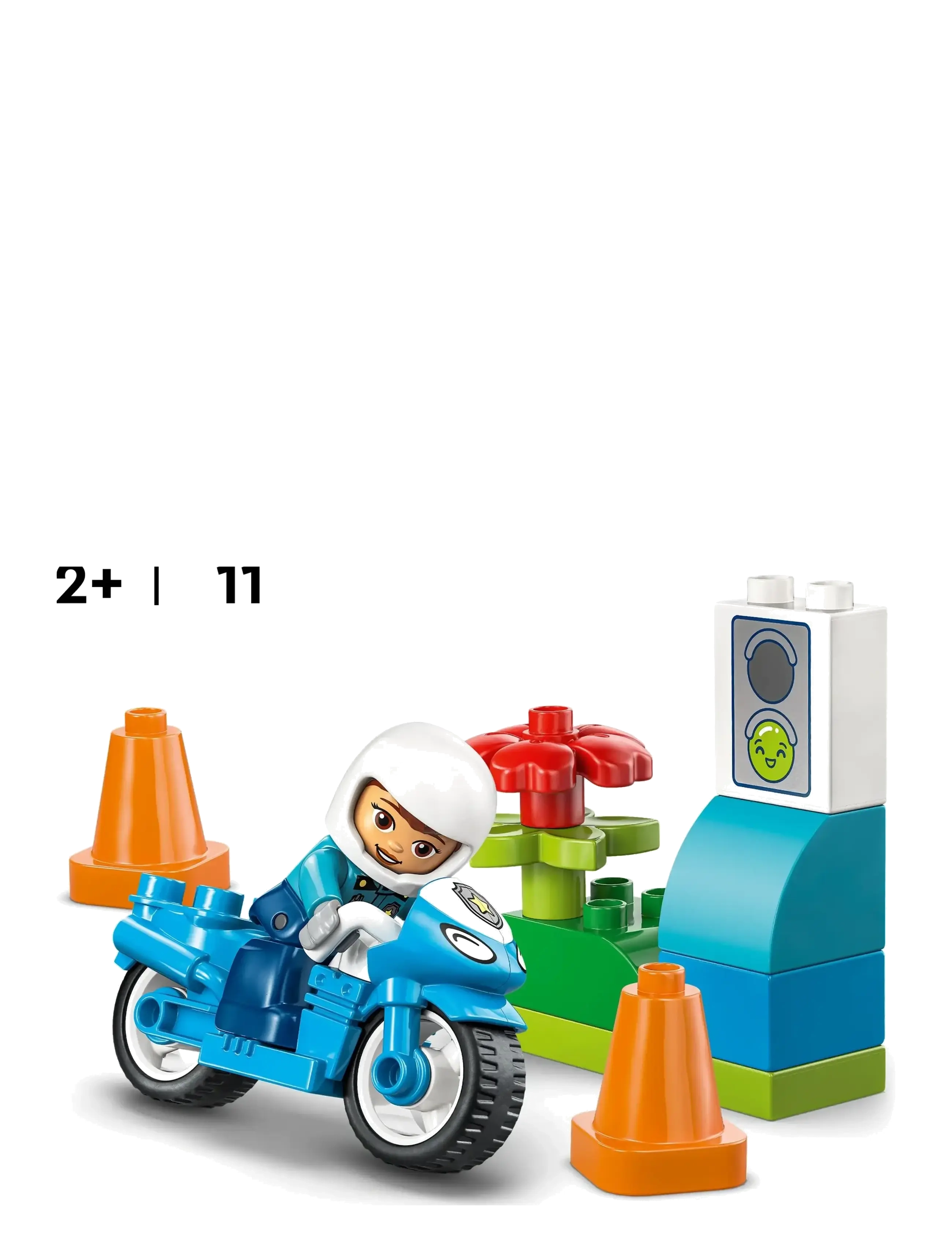 LEGO - Town Blue Police Motorcycle Playset 10471 - lego duplo - multi - 1