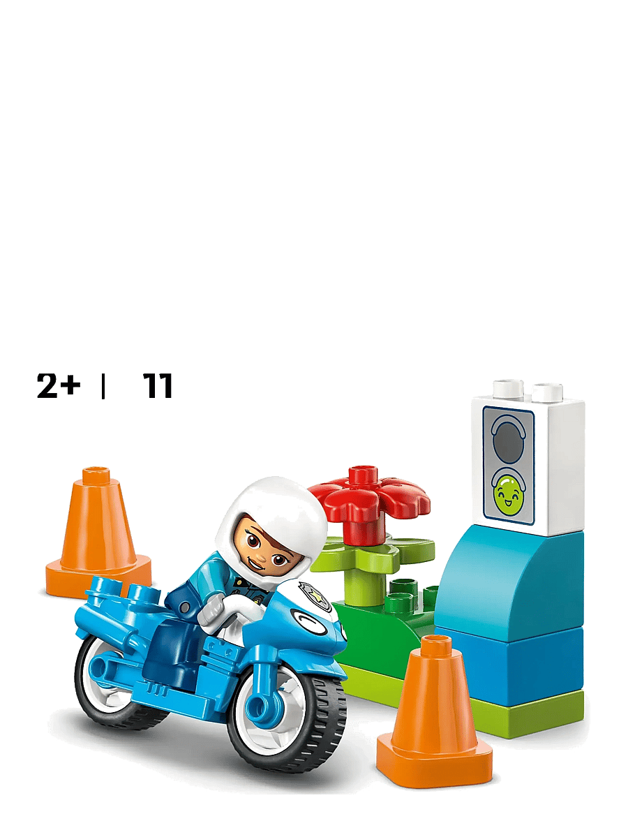 LEGO - Town Blue Police Motorcycle Playset 10471 - lego duplo - multi - 1