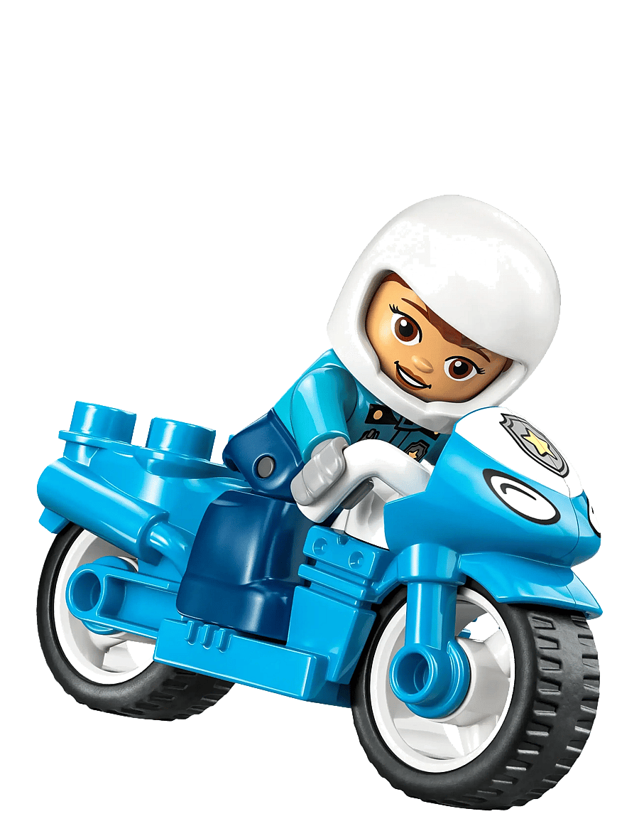LEGO - Town Blue Police Motorcycle Playset 10471 - lego duplo - multi - 2