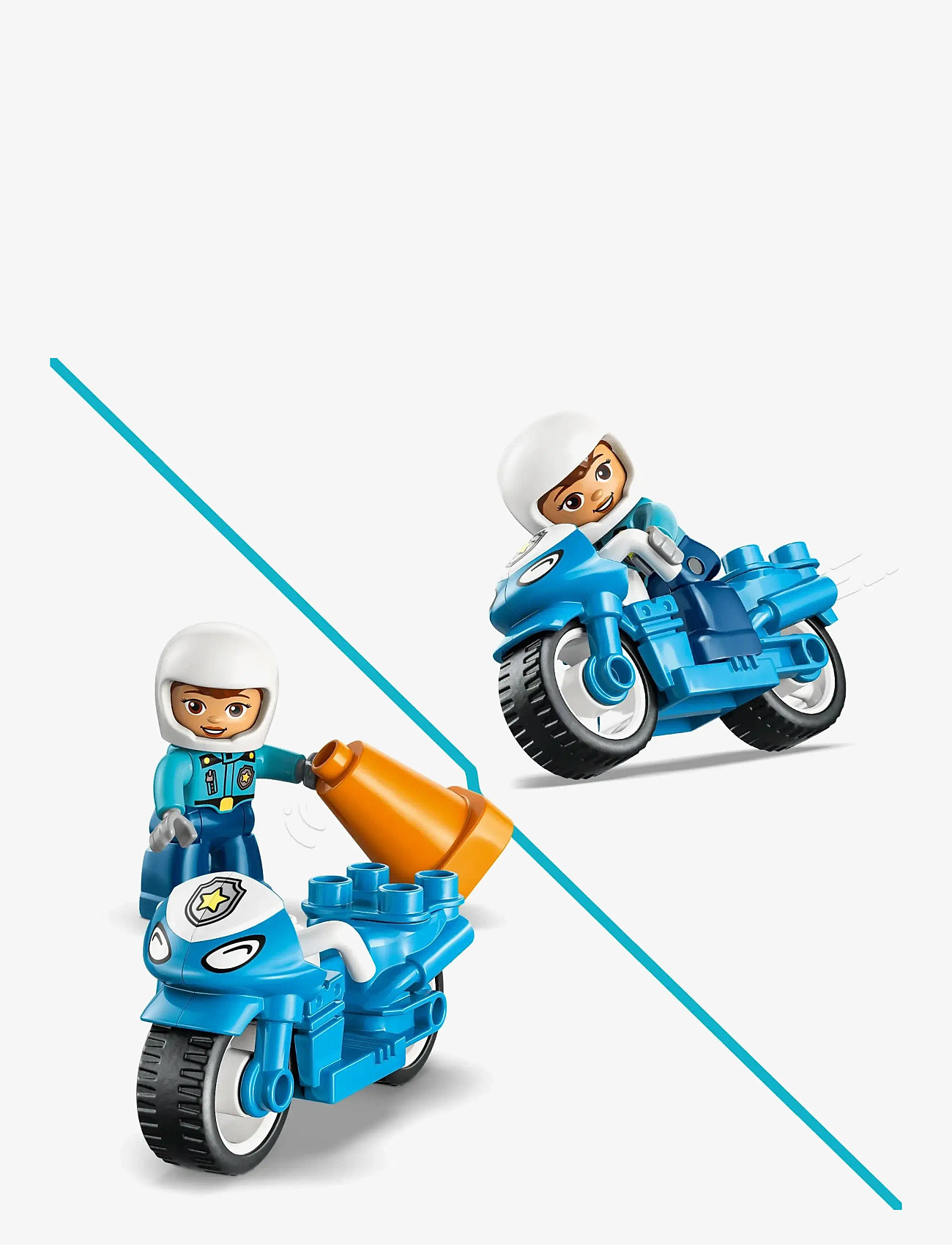 LEGO - Town Blue Police Motorcycle Playset 10471 - lego duplo - multi - 4