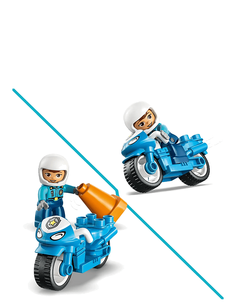 LEGO - Town Blue Police Motorcycle Playset 10471 - lego duplo - multi - 4
