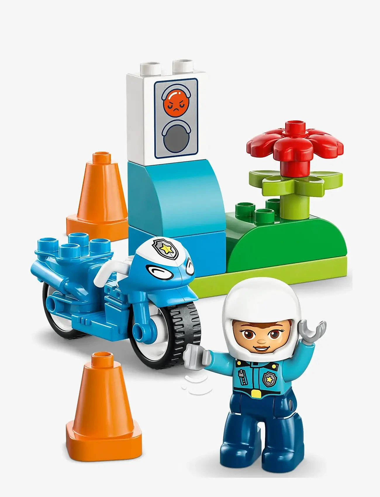 LEGO - Town Blue Police Motorcycle Playset 10471 - lego duplo - multi - 5