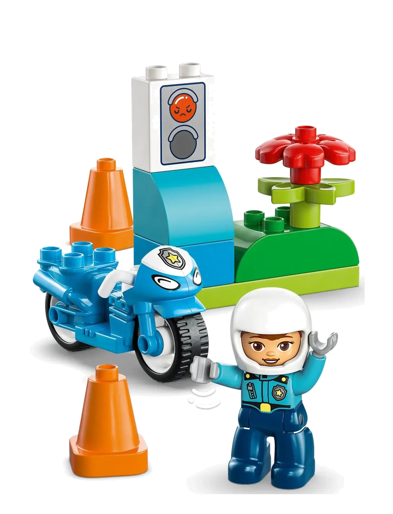 LEGO - Town Blue Police Motorcycle Playset 10471 - lego duplo - multi - 5