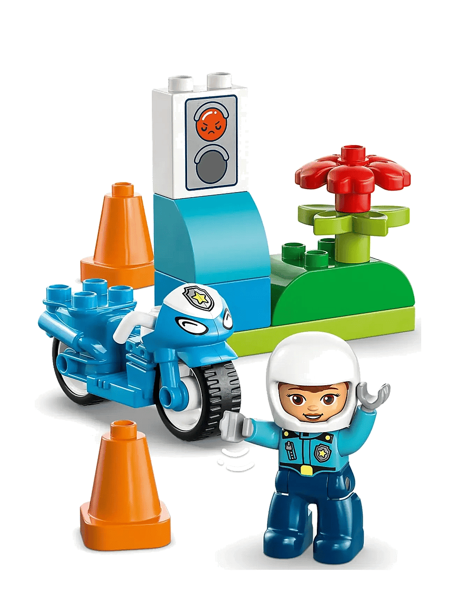 LEGO - Town Blue Police Motorcycle Playset 10471 - lego duplo - multi - 5