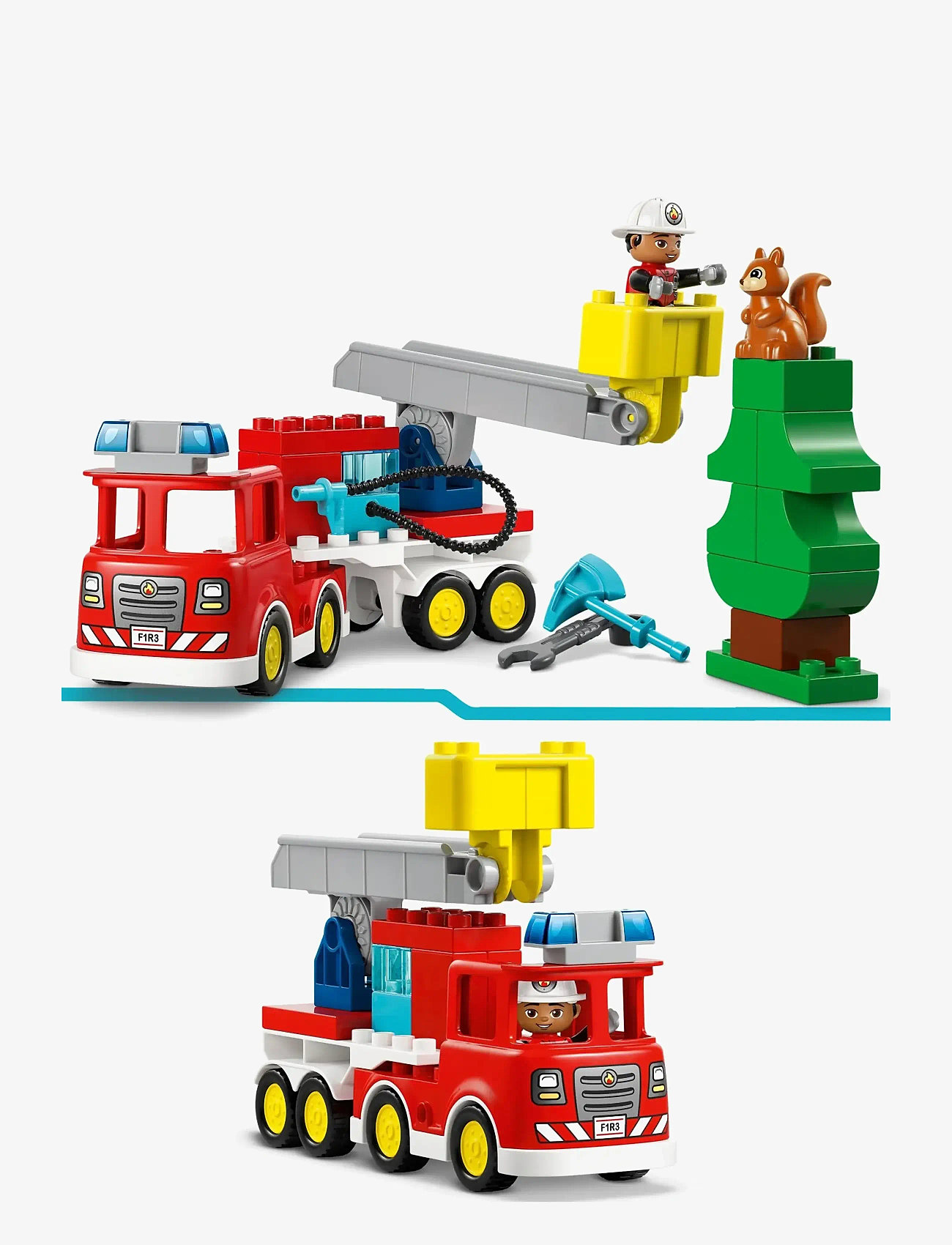 LEGO - Town Fire Engine with Hose and Firefighter 10473 - lego  duplo - multi - 3