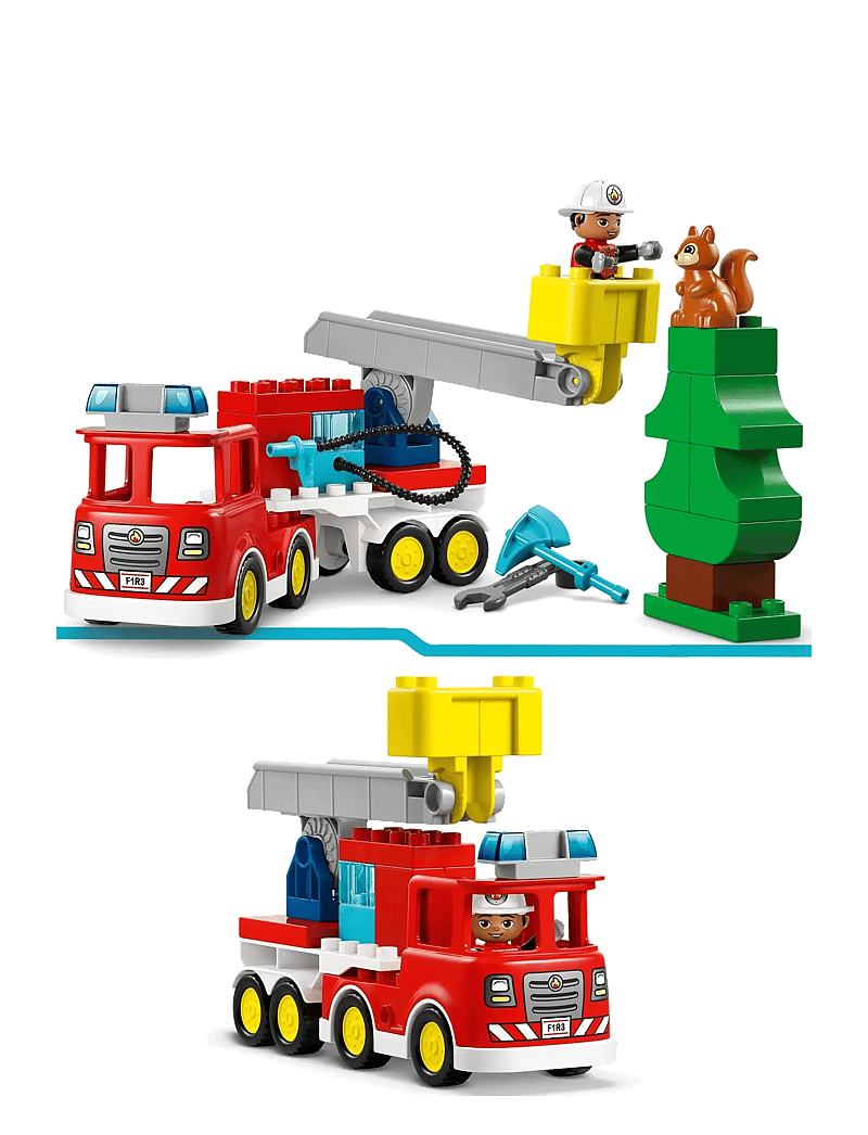 LEGO - Town Fire Engine with Hose and Firefighter 10473 - lego duplo - multi - 3