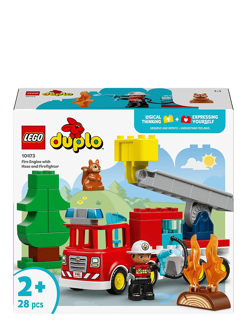 LEGO - Town Fire Engine with Hose and Firefighter 10473 - lego duplo - multi - 5